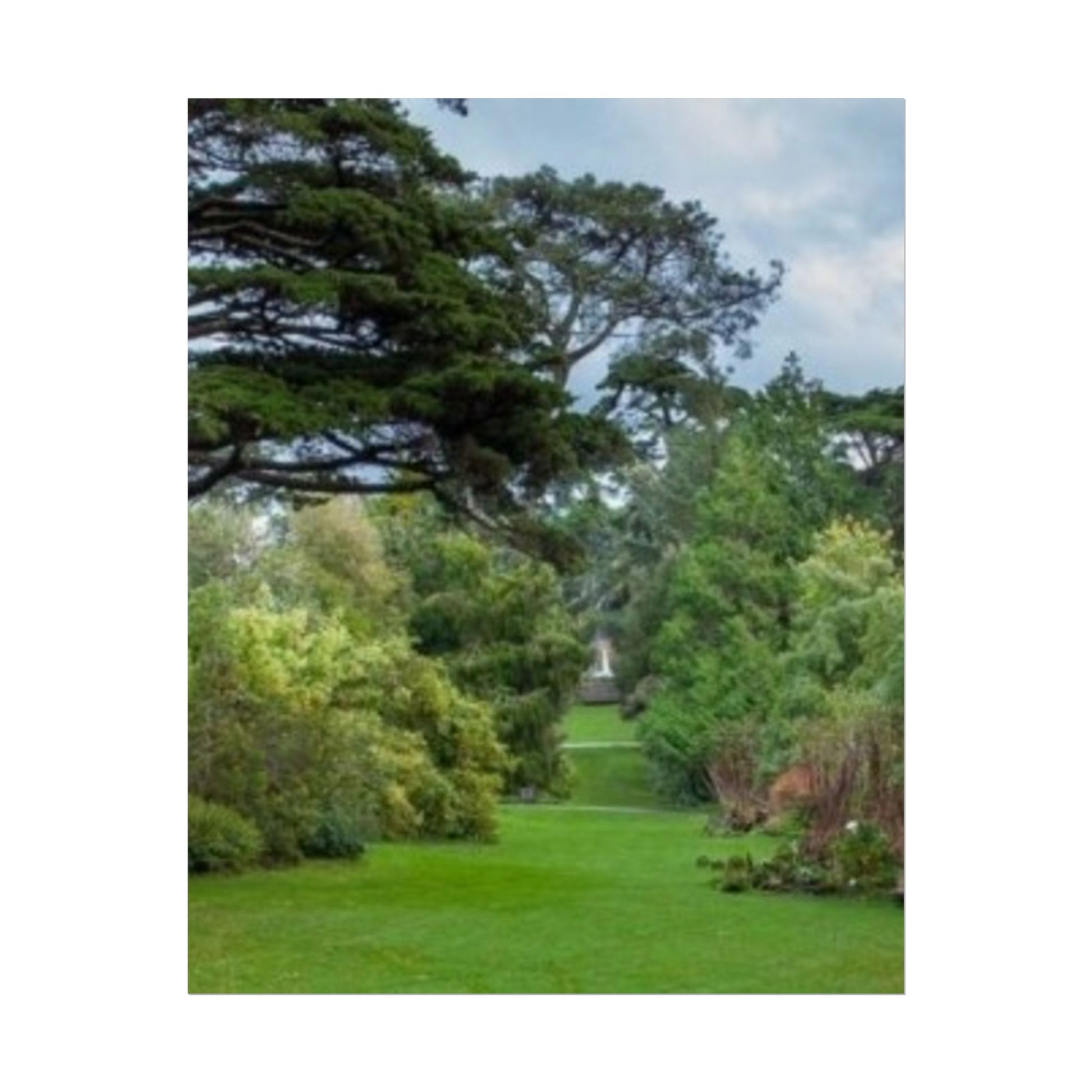 Tranquil Garden Path Nature Poster Wall Art Rolled Print