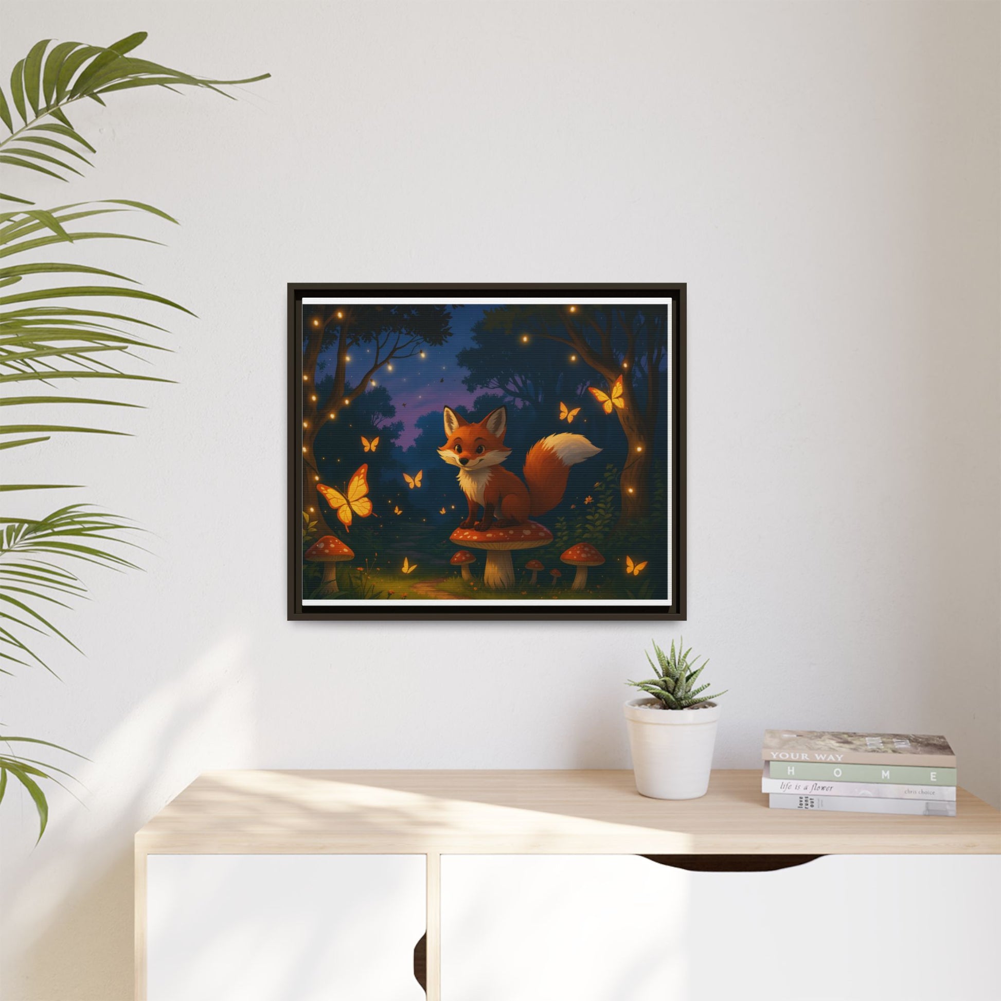 Whimsical Fox Canvas Wall Art of Charlie the Whimsical Fox