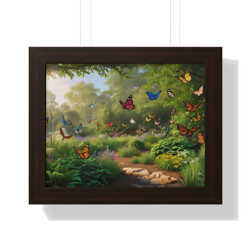 Butterfly Fantasy Framed Horizontal Poster