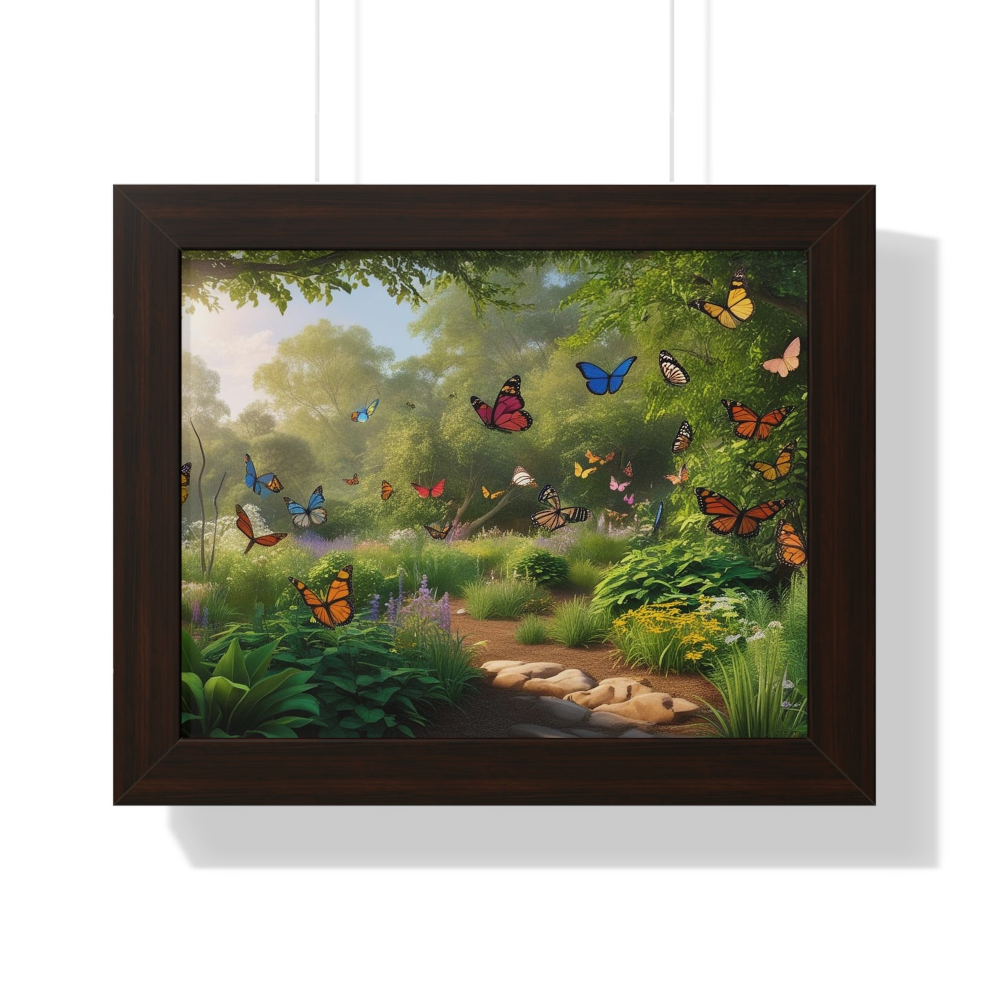 Butterfly Fantasy Framed Horizontal Poster