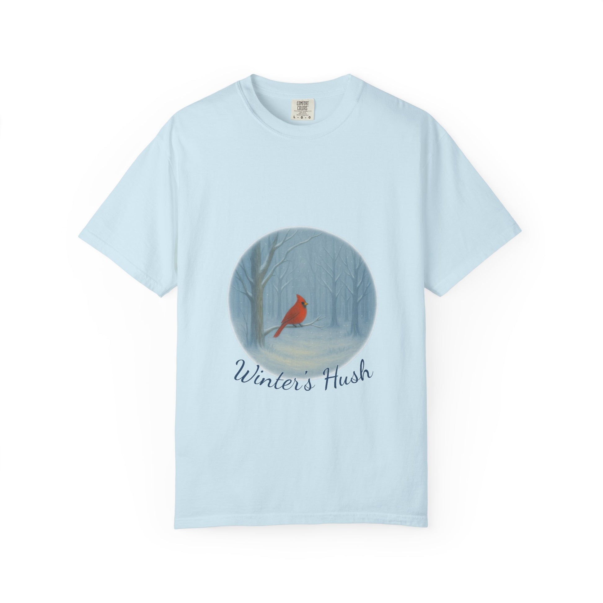 Winter’s Hush Cardinal T-Shirt – Peaceful Winter Scene - The Winter's Hush Collection