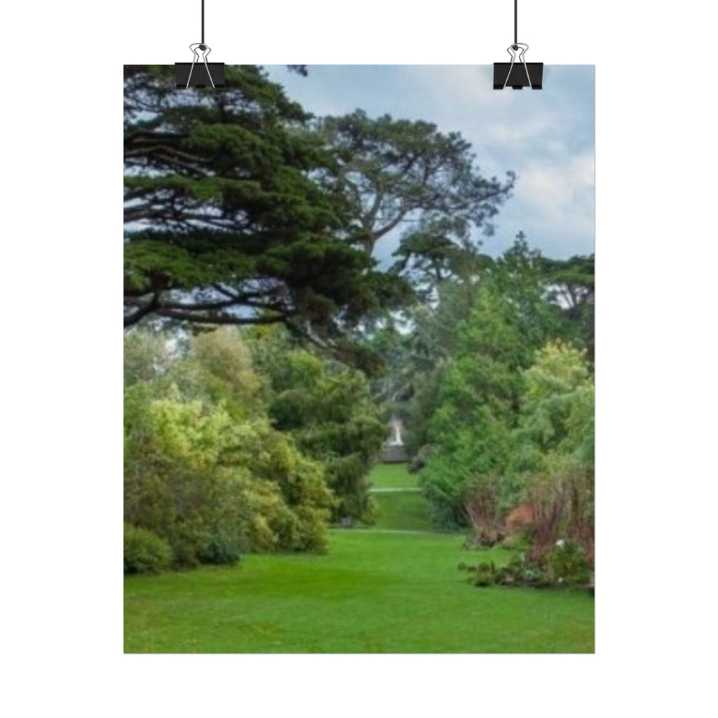 Tranquil Garden Path Nature Poster Wall Art Rolled Print