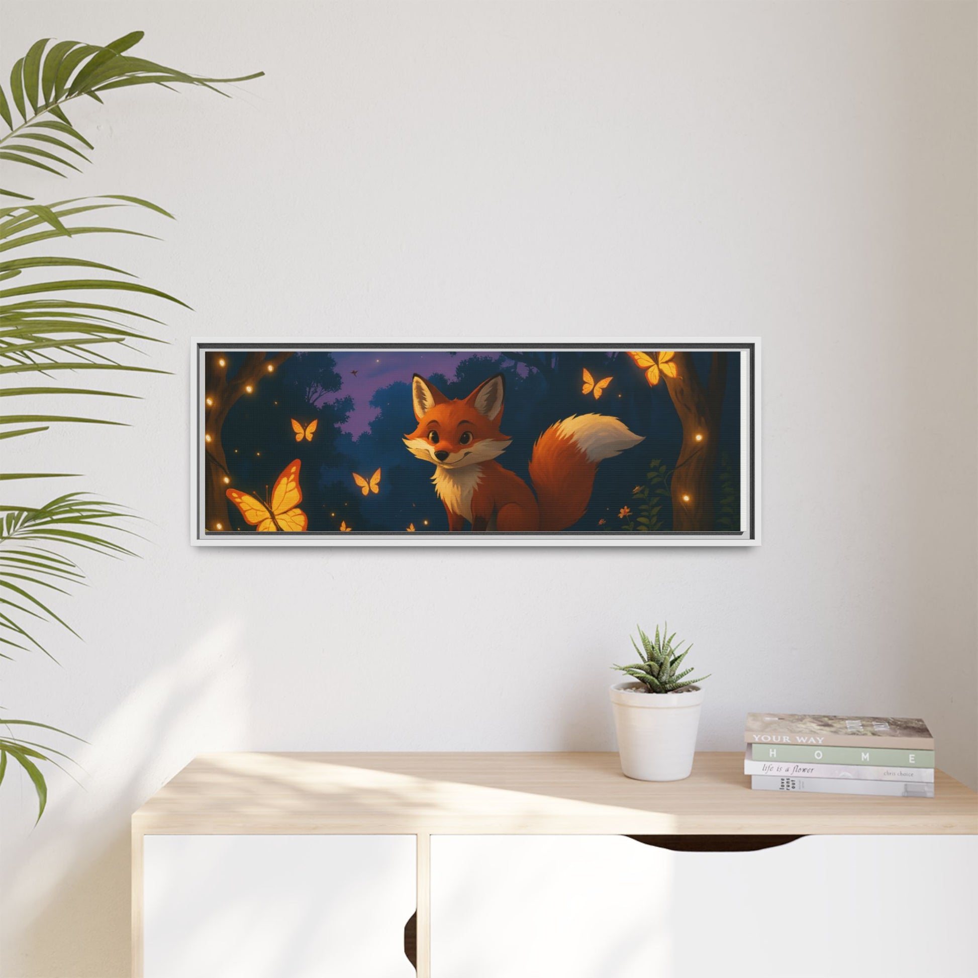Whimsical Fox Canvas Wall Art of Charlie the Whimsical Fox