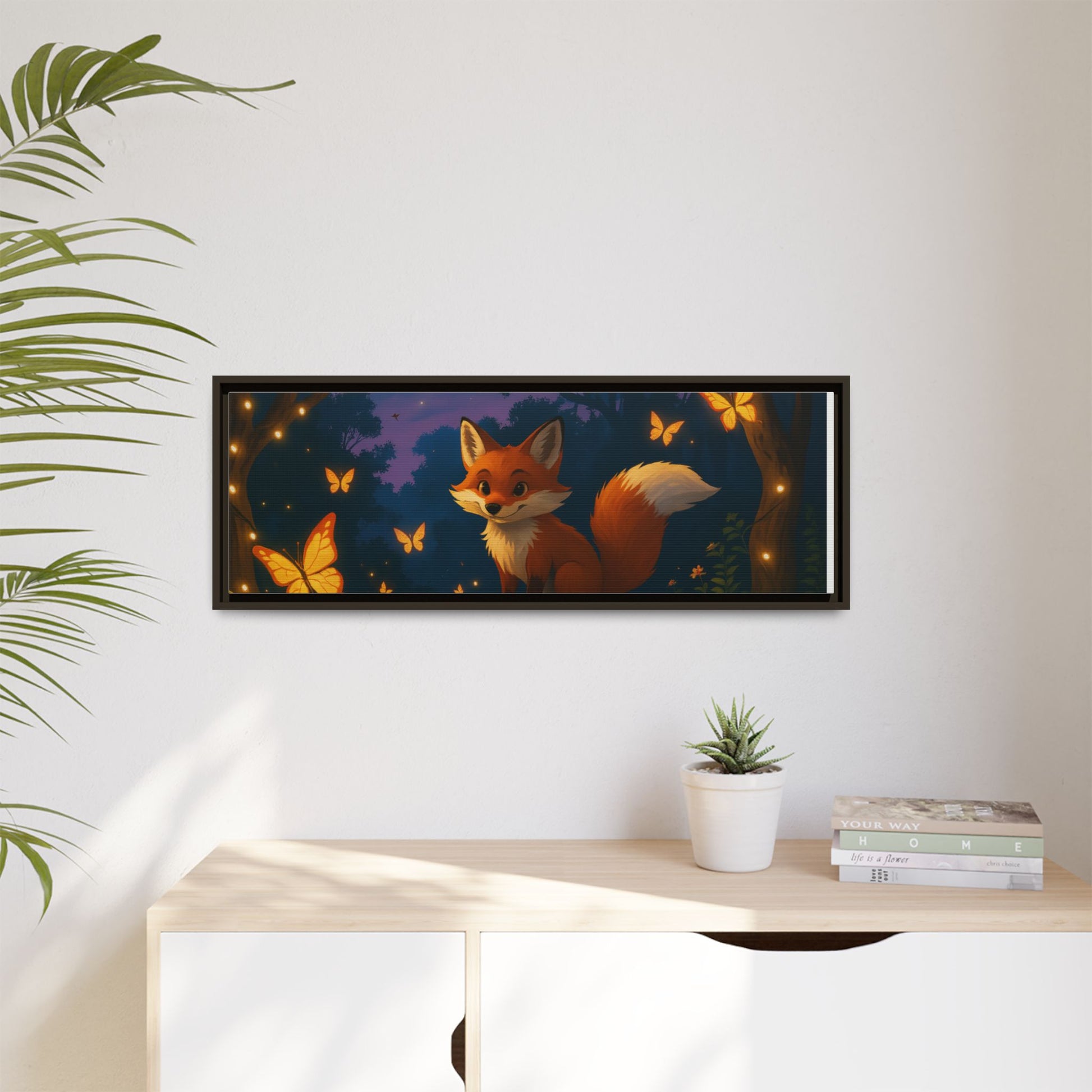 Whimsical Fox Canvas Wall Art of Charlie the Whimsical Fox