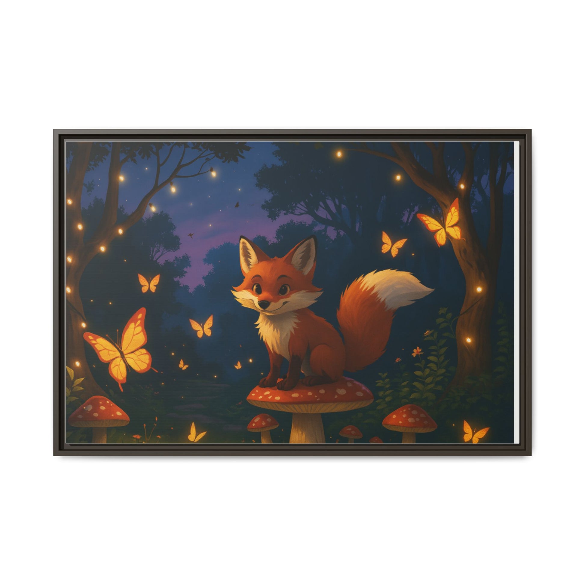 Whimsical Fox Canvas Wall Art of Charlie the Whimsical Fox