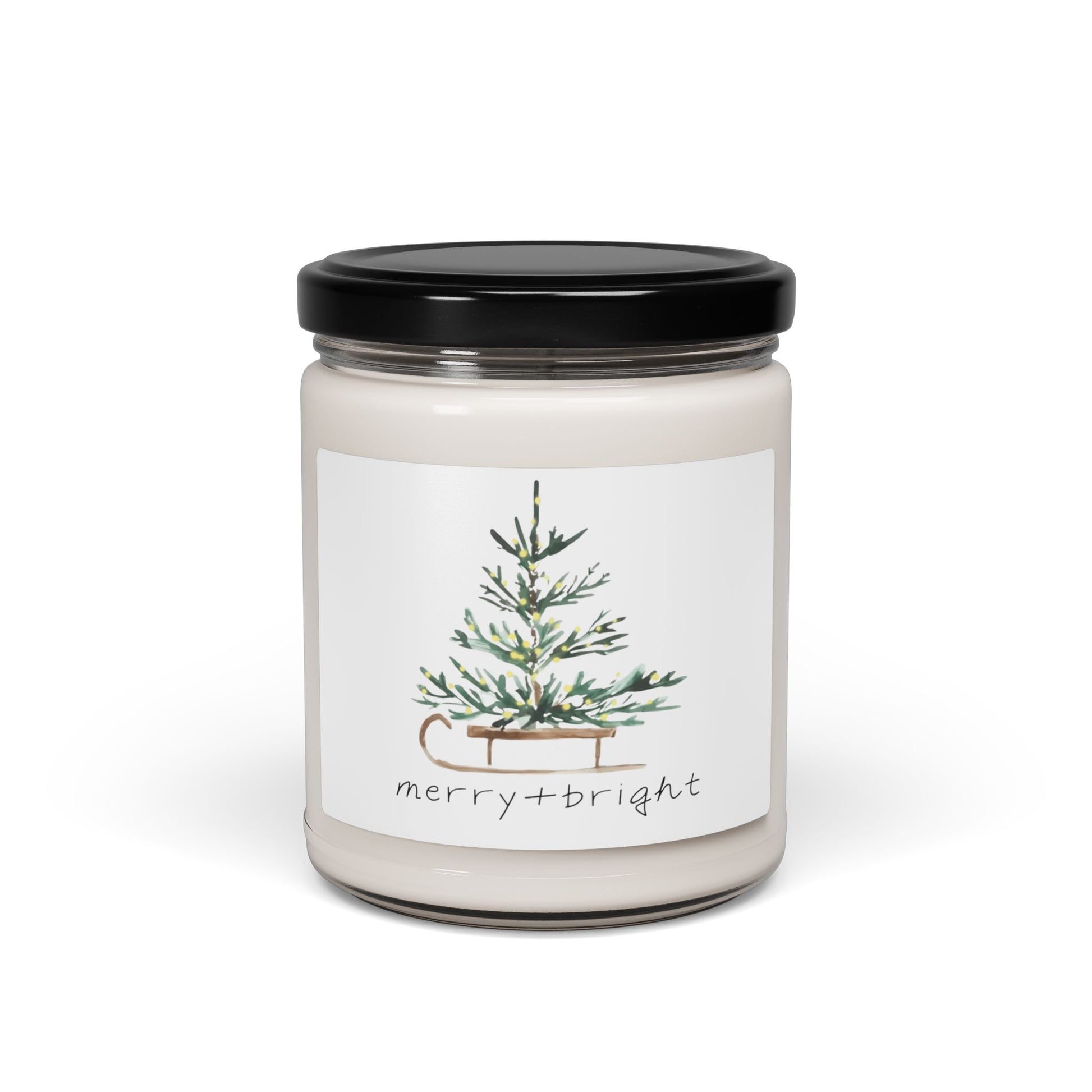 Whispers of Winter – Merry + Bright Christmas Tree Candle | Elegant Holiday Home Fragrance by Paper Pleasures - 9oz Holiday Home Fragrance