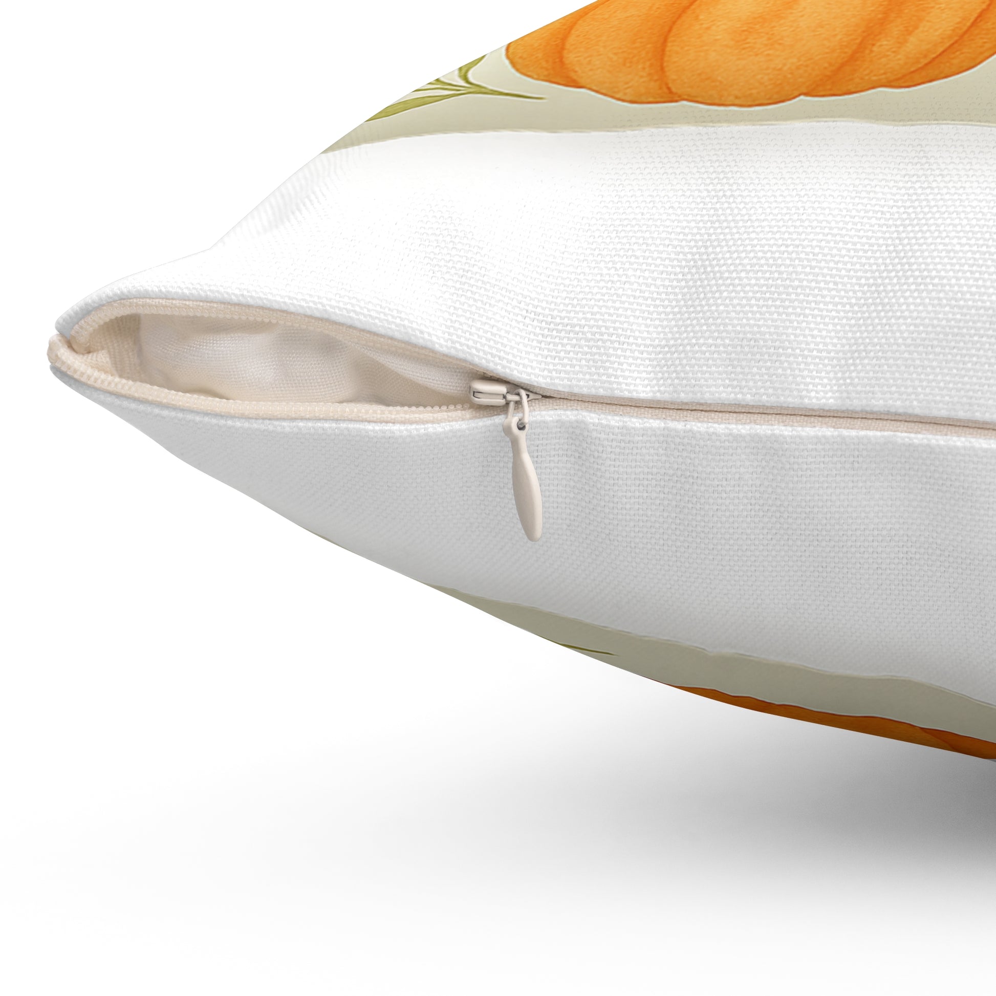 Autumn Orange Pumpkin Pillow – Fall Decor Cushion for Cozy Harvest & Thanksgiving Home Accents