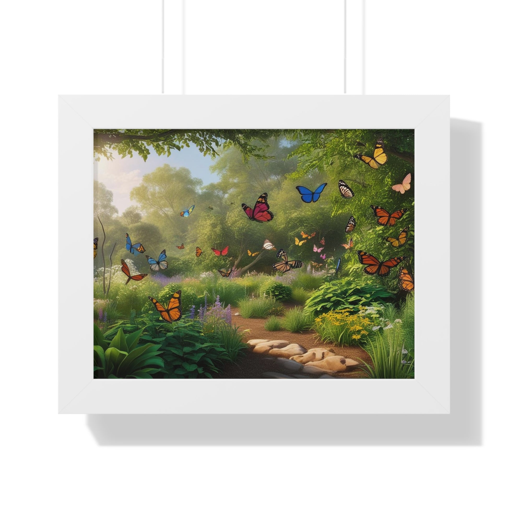 Butterfly Fantasy Framed Horizontal Poster