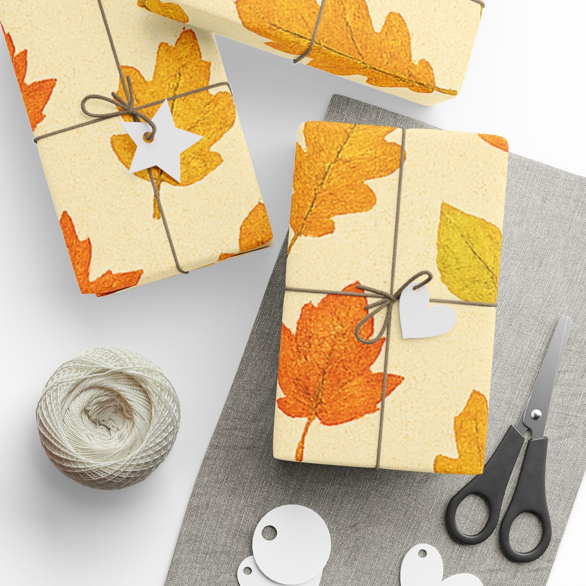 Autumn Leaf Wrapping Paper - Festive Gift Wrap for Fall Celebrations, Unique Birthday, Thanksgiving, Holiday Decor, Seasonal Crafts