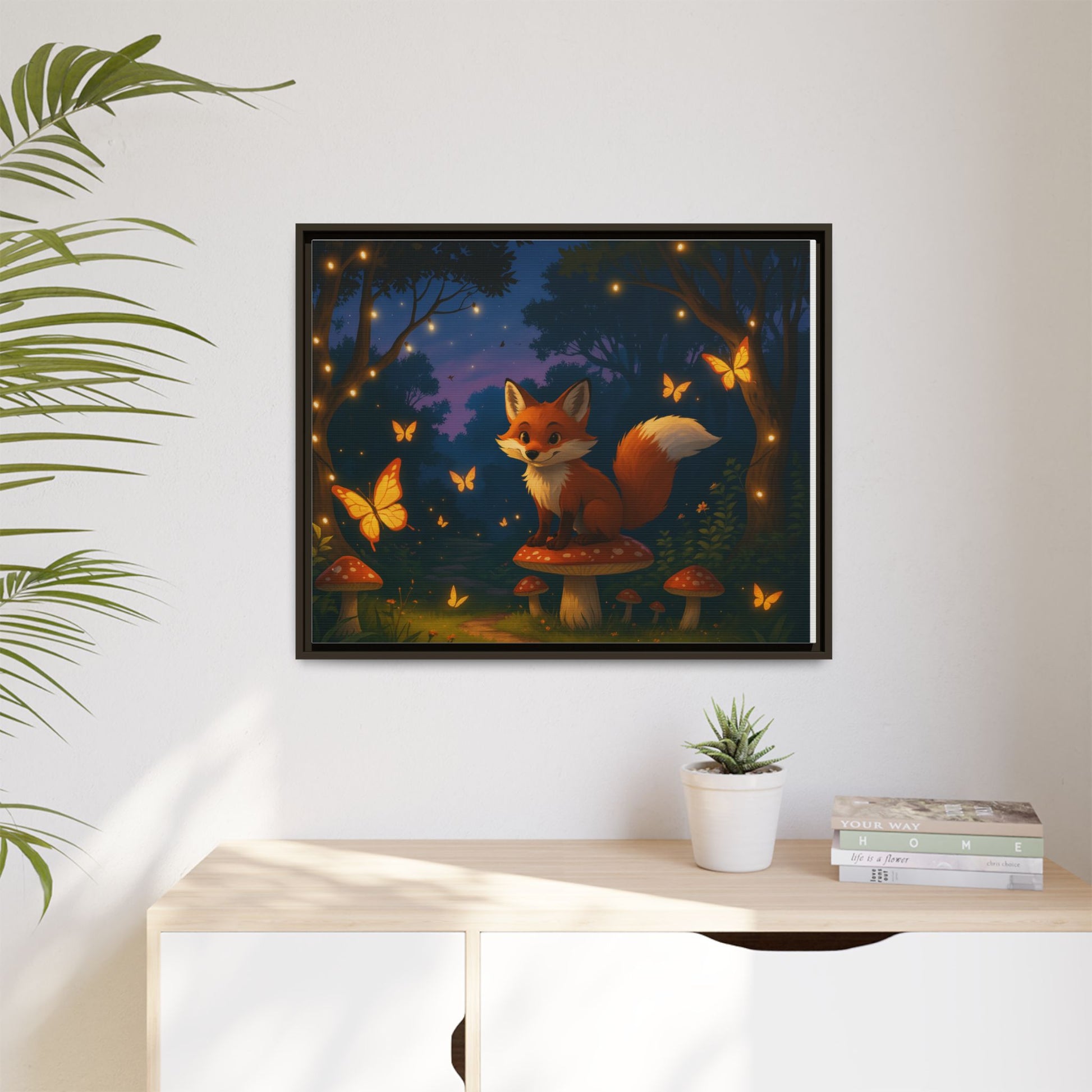 Whimsical Fox Canvas Wall Art of Charlie the Whimsical Fox