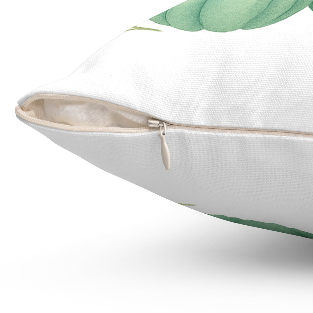 Fall Pillow – Teal Pumpkin Harvest Cushion for Autumn Decor