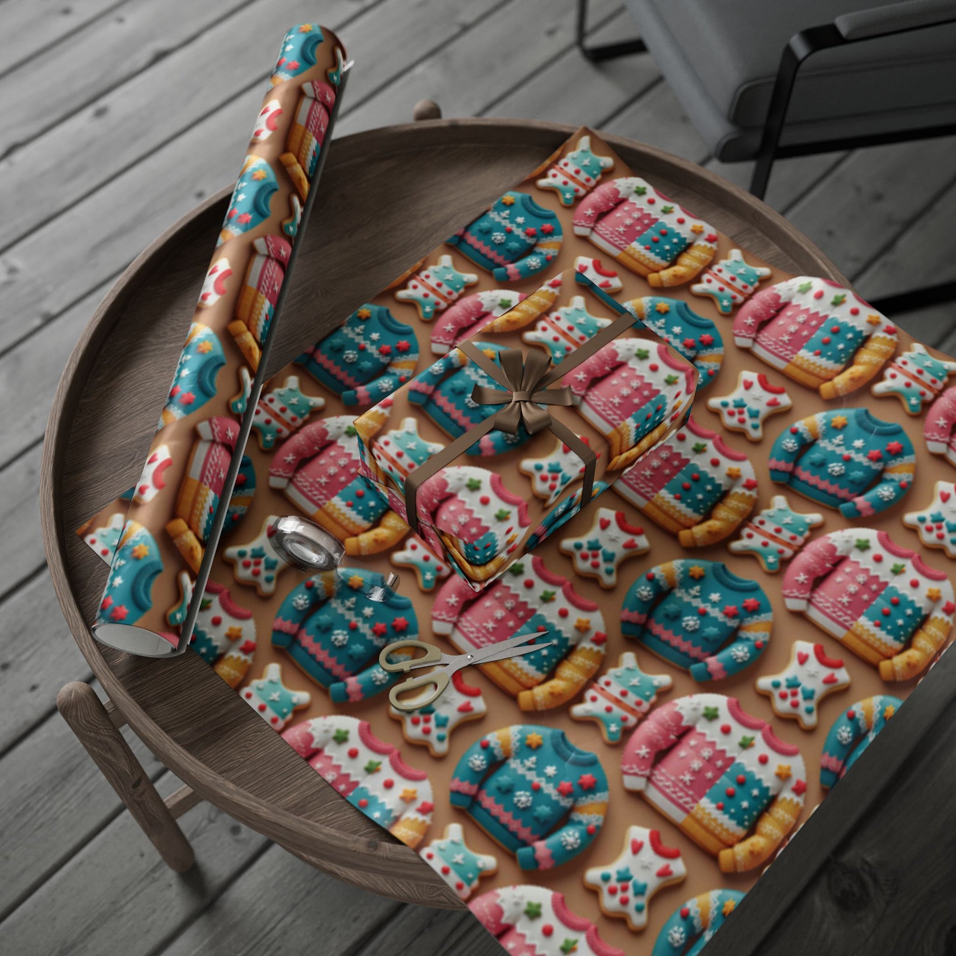 Ugly Sweater Cookie 1 Wrapping Paper –
