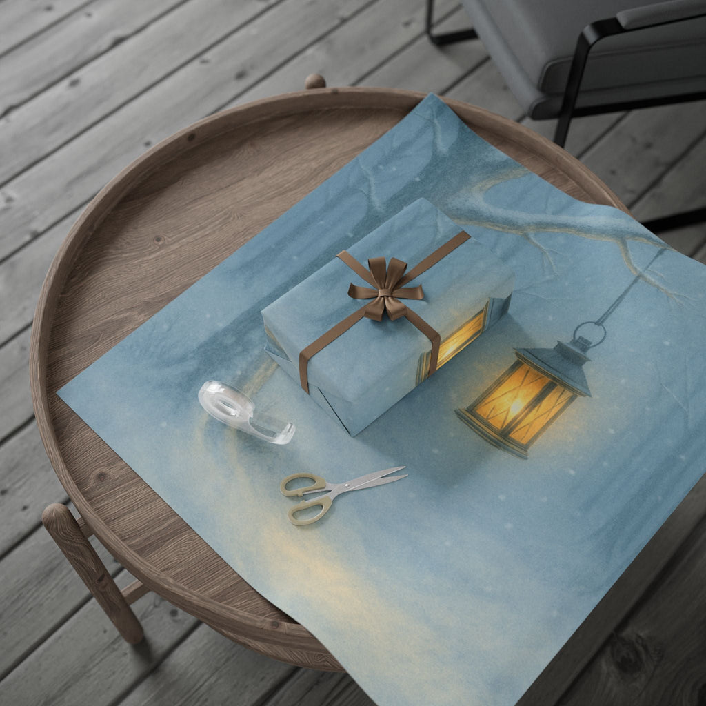 Lantern Winter Wonderland Lighthouse Wrapping Papers, 1 of 3 variations, Winter Wonderland Series