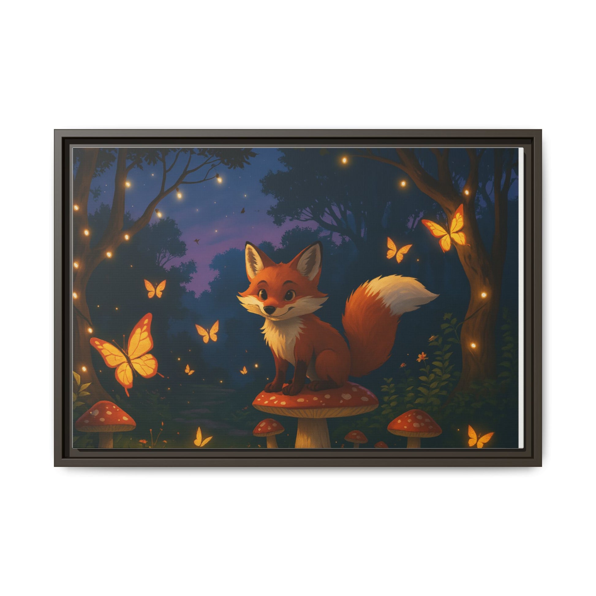 Whimsical Fox Canvas Wall Art of Charlie the Whimsical Fox
