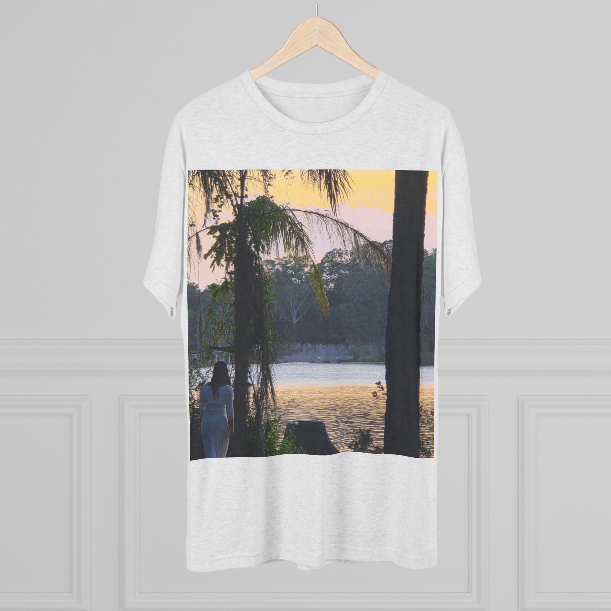 Lady at the Lake, Serenity in White – Nature-Inspired Elegance