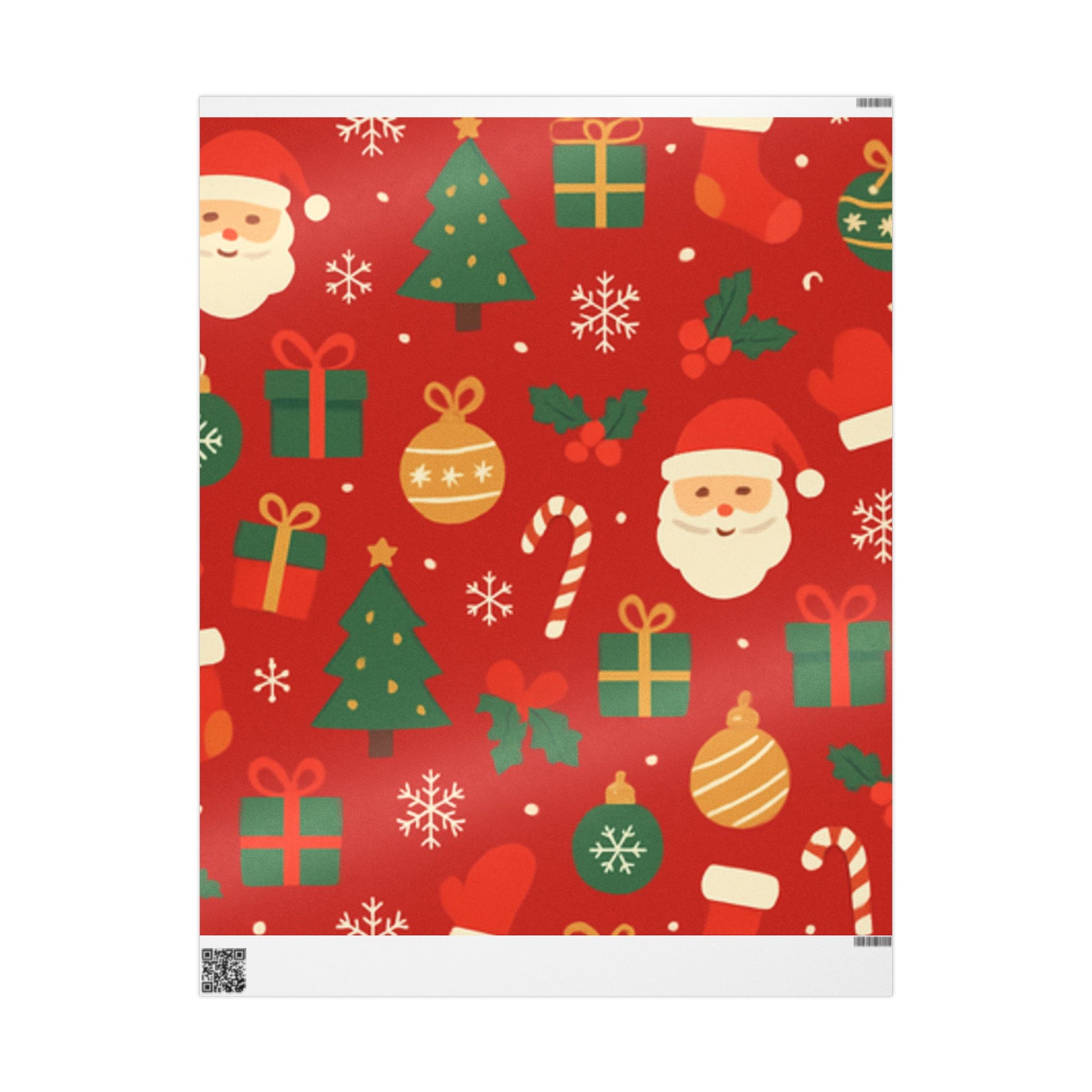 Festive Santa & Holiday Cheer Wrapping Paper – Bright Christmas Gift Wrap