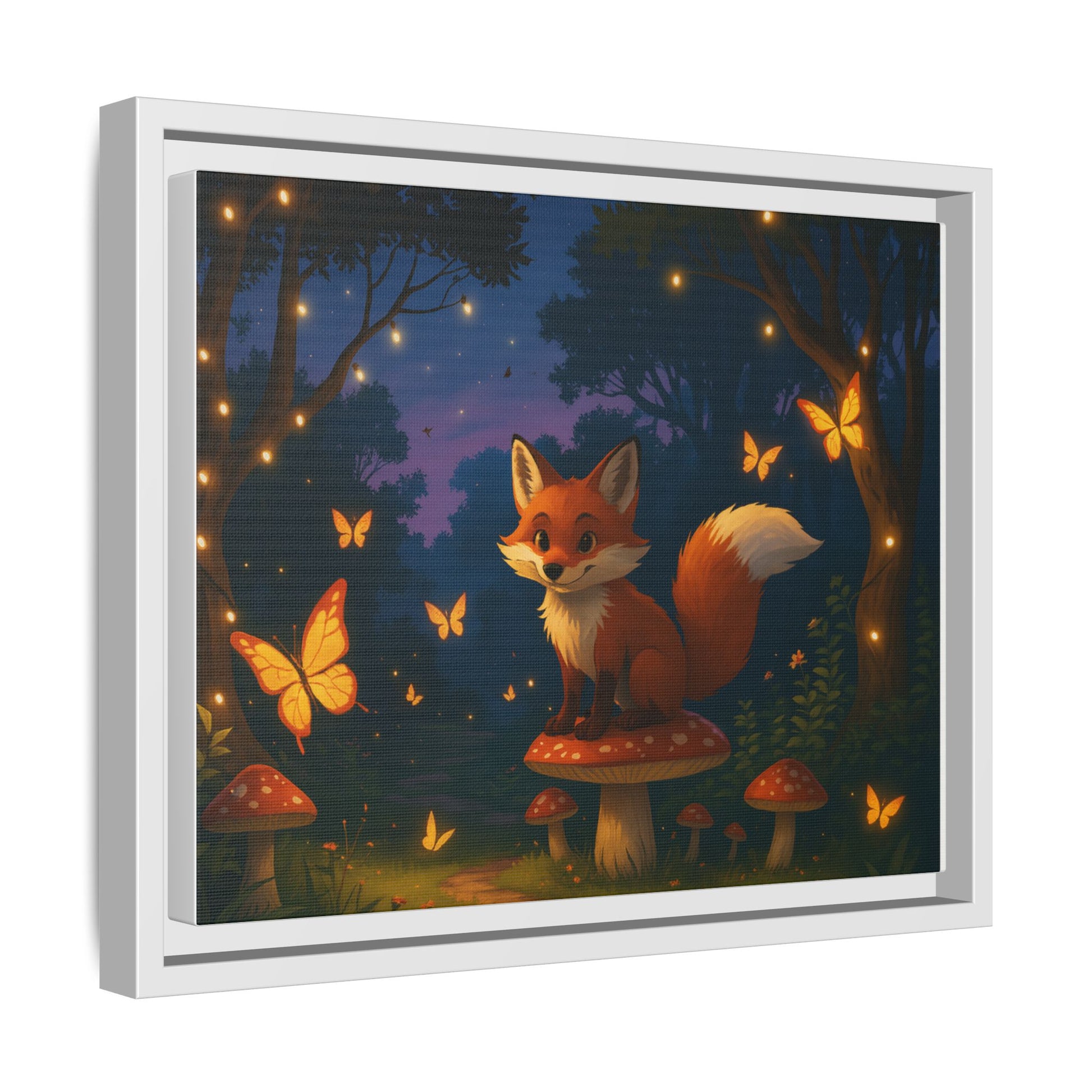 Whimsical Fox Canvas Wall Art of Charlie the Whimsical Fox