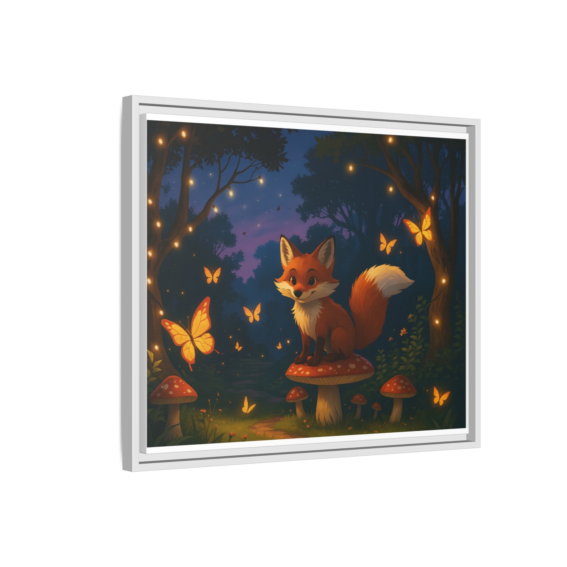 Whimsical Fox Canvas Wall Art of Charlie the Whimsical Fox