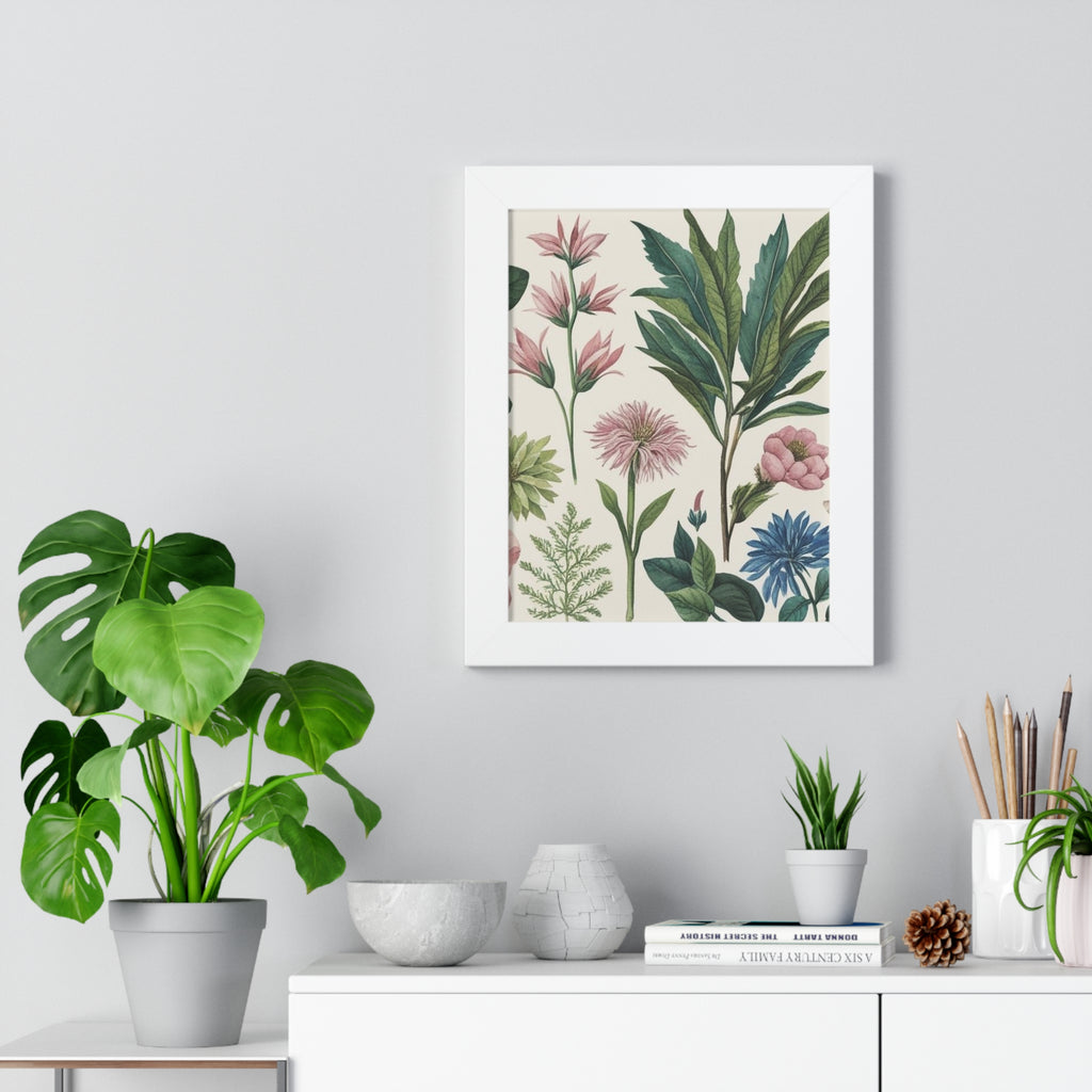 "Sage" – Framed Botanical Watercolor Print, Exclusive Botanical Series