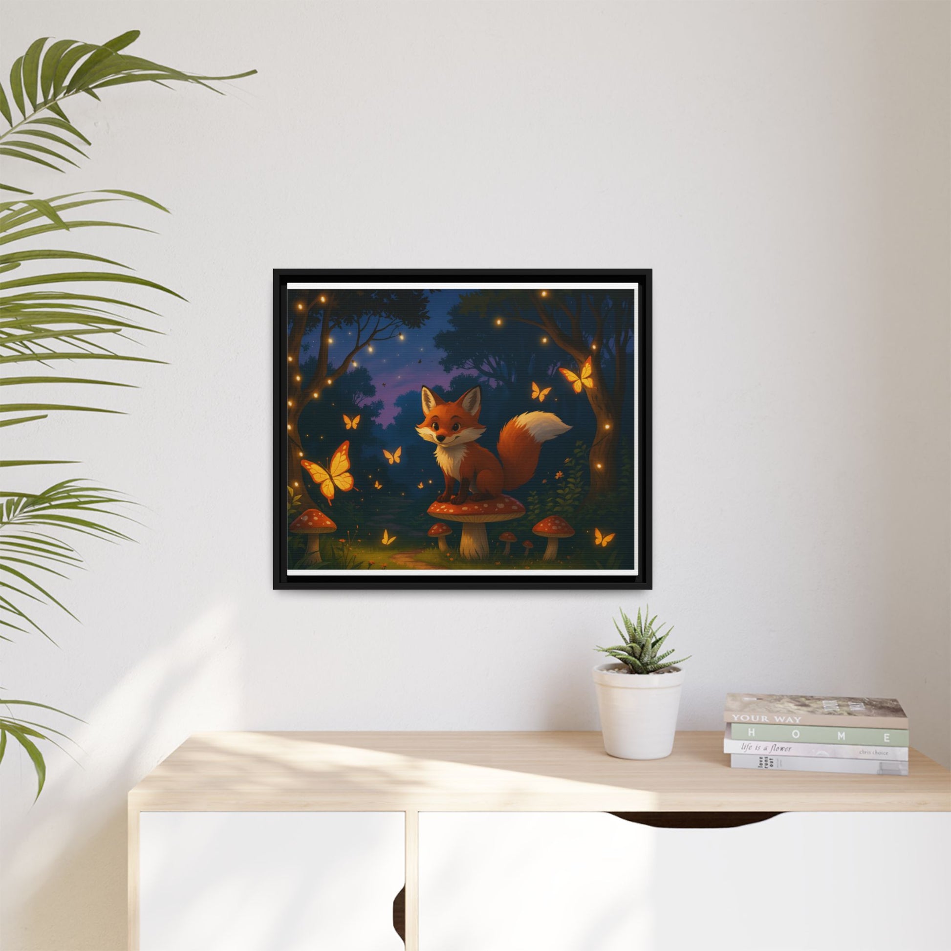 Whimsical Fox Canvas Wall Art of Charlie the Whimsical Fox