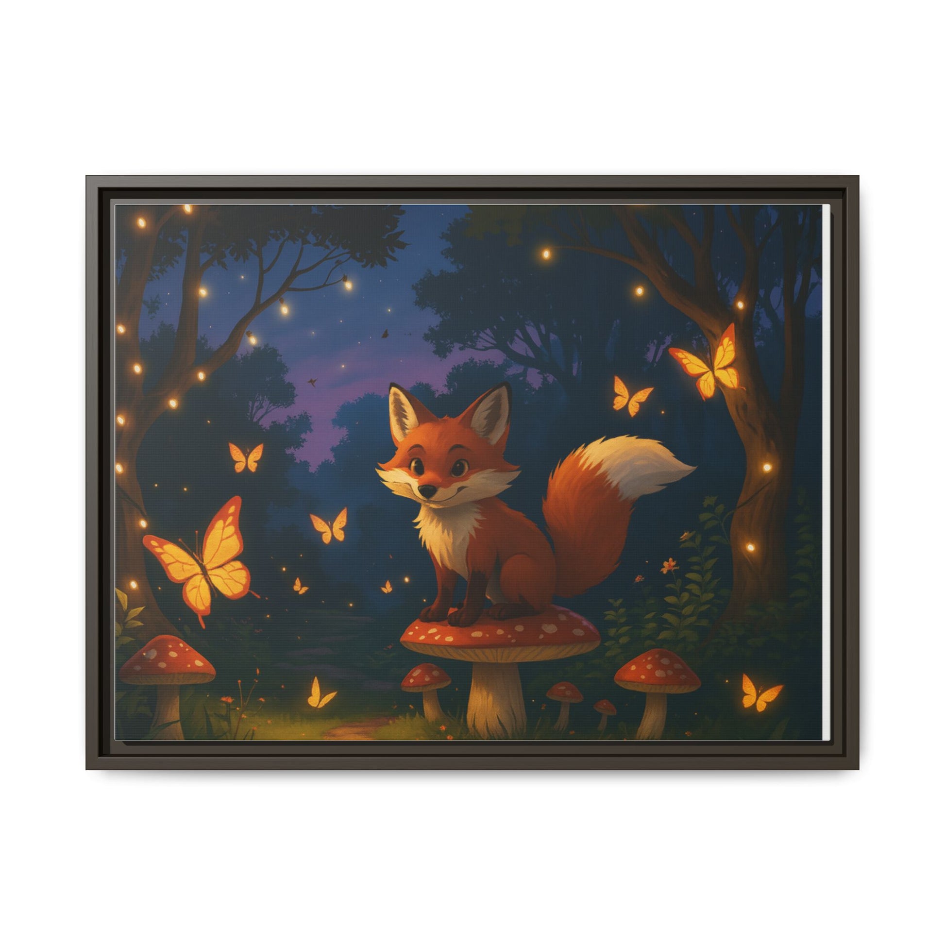 Whimsical Fox Canvas Wall Art of Charlie the Whimsical Fox