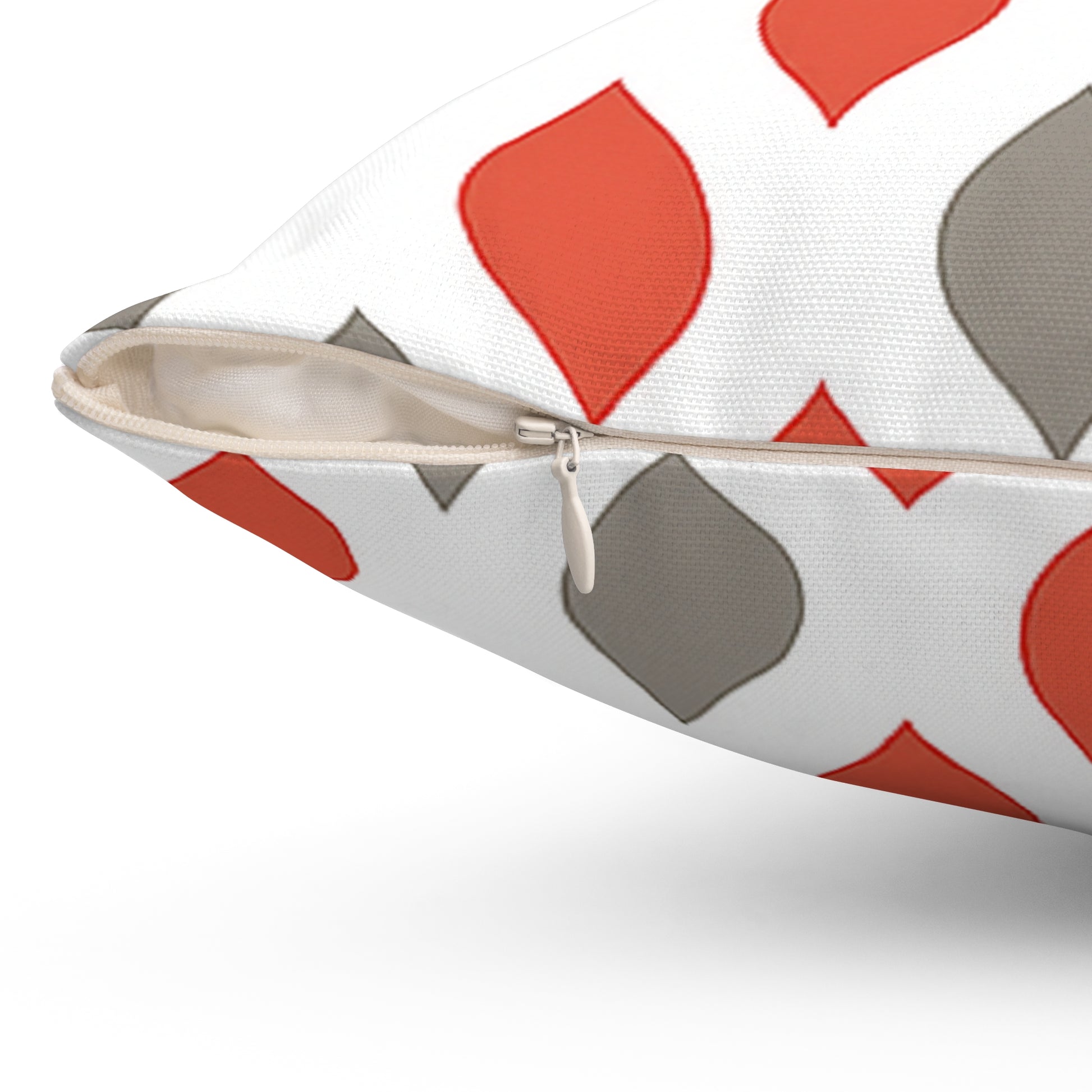 Vintage Christmas Ornament Pillow – Elegant Red & Gray Holiday Cushion for Cozy Christmas Décor, Gift for Housewarming, Decorative Cushion