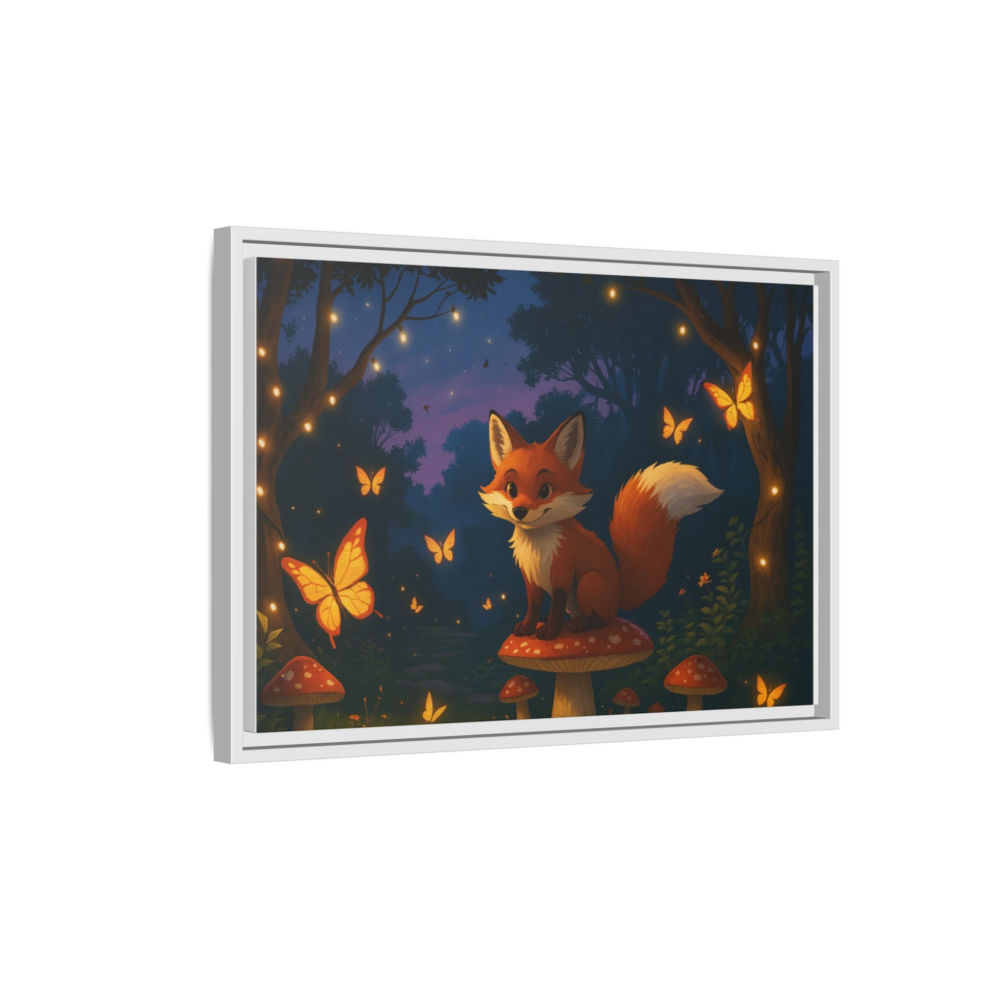 Whimsical Fox Canvas Wall Art of Charlie the Whimsical Fox