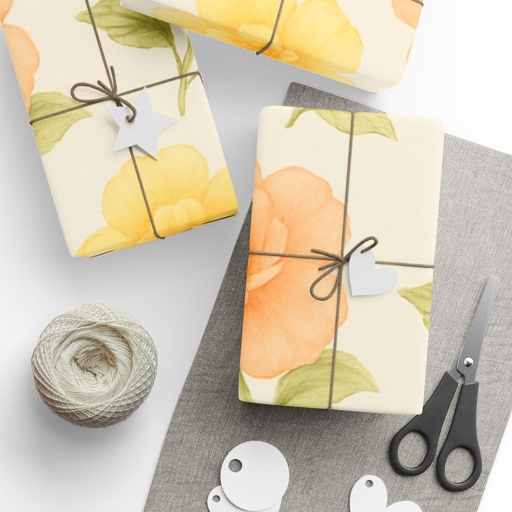 Yellow Roses Wrapping Papers