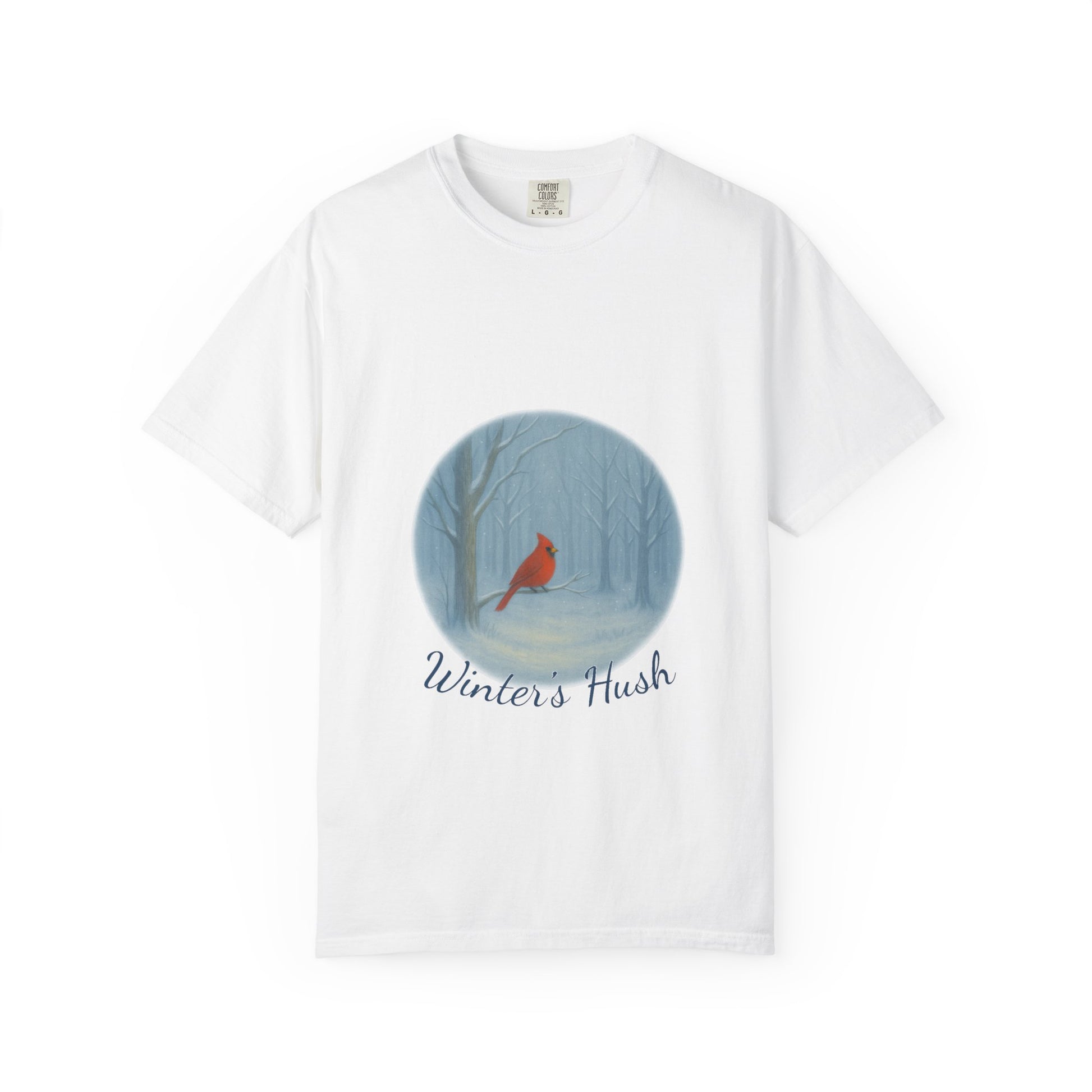 Winter’s Hush Cardinal T-Shirt – Peaceful Winter Scene - The Winter's Hush Collection