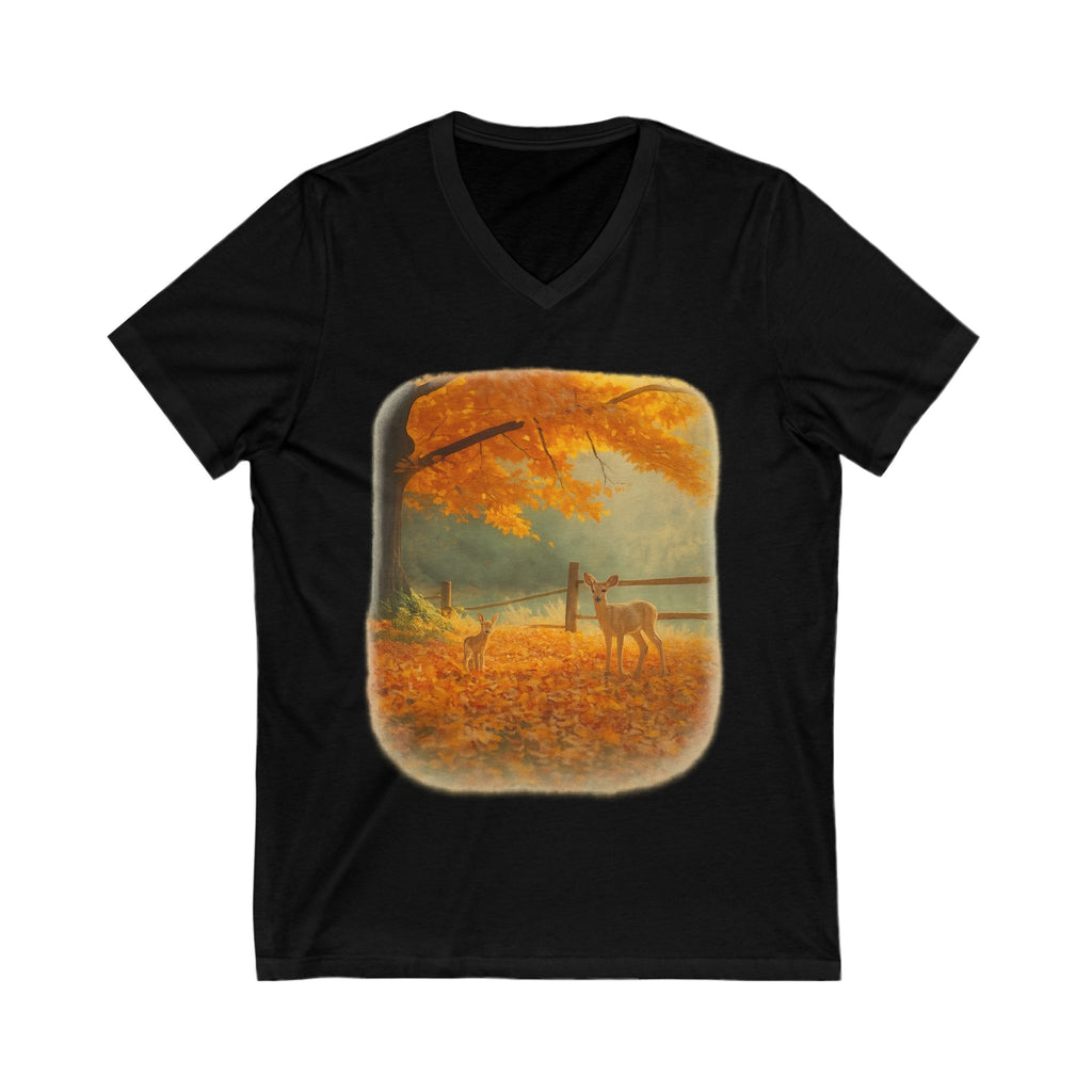 Autumn Deer and Fawn T-Shirt – Nature Wildlife Fall Tee