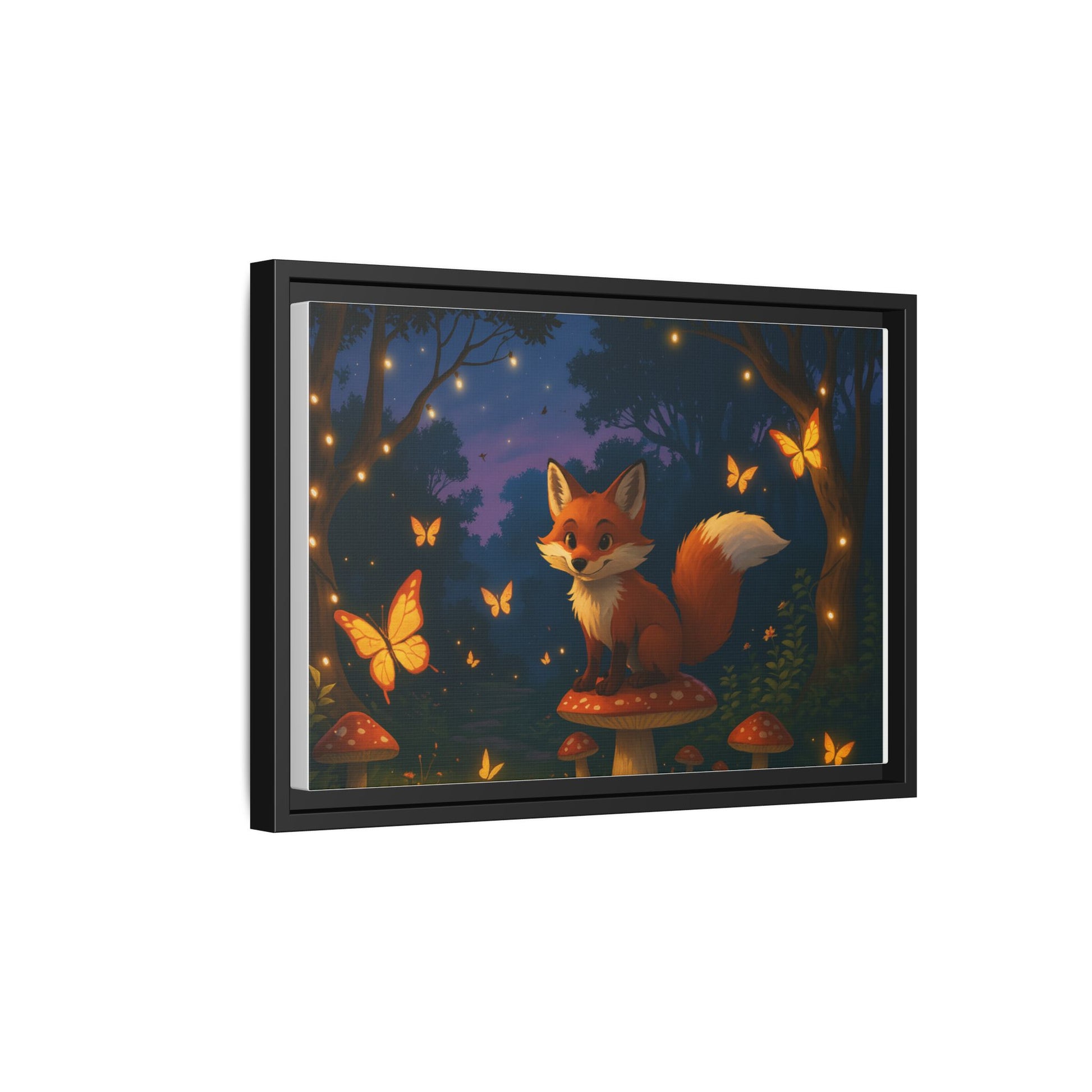 Whimsical Fox Canvas Wall Art of Charlie the Whimsical Fox