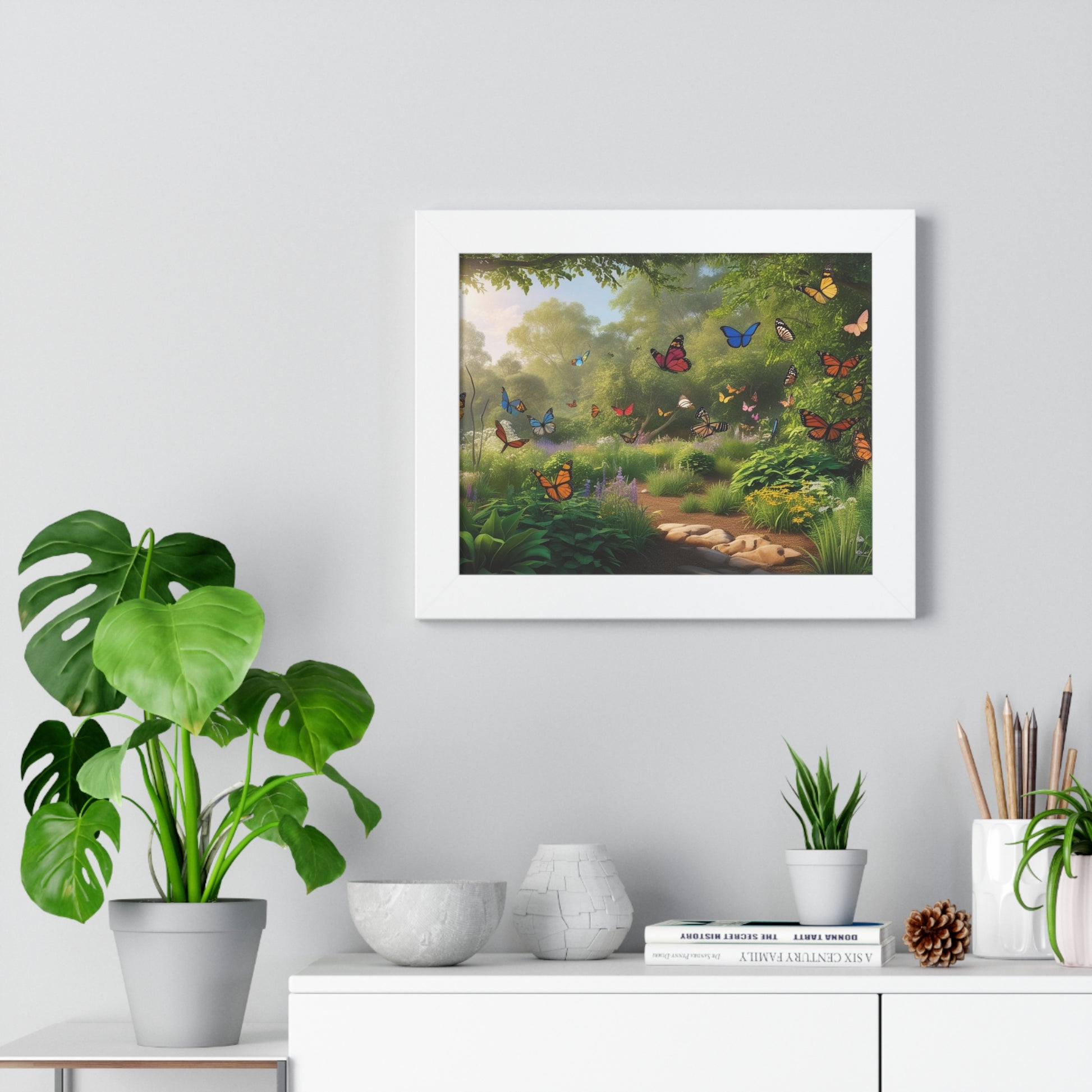 Butterfly Fantasy Framed Horizontal Poster