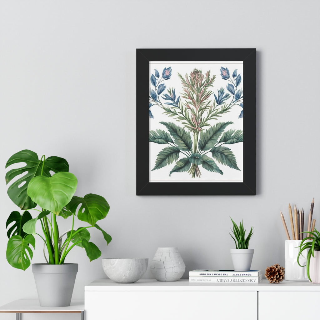 "Freesia" – Framed Botanical Watercolor Print, Exclusive Botanical Series