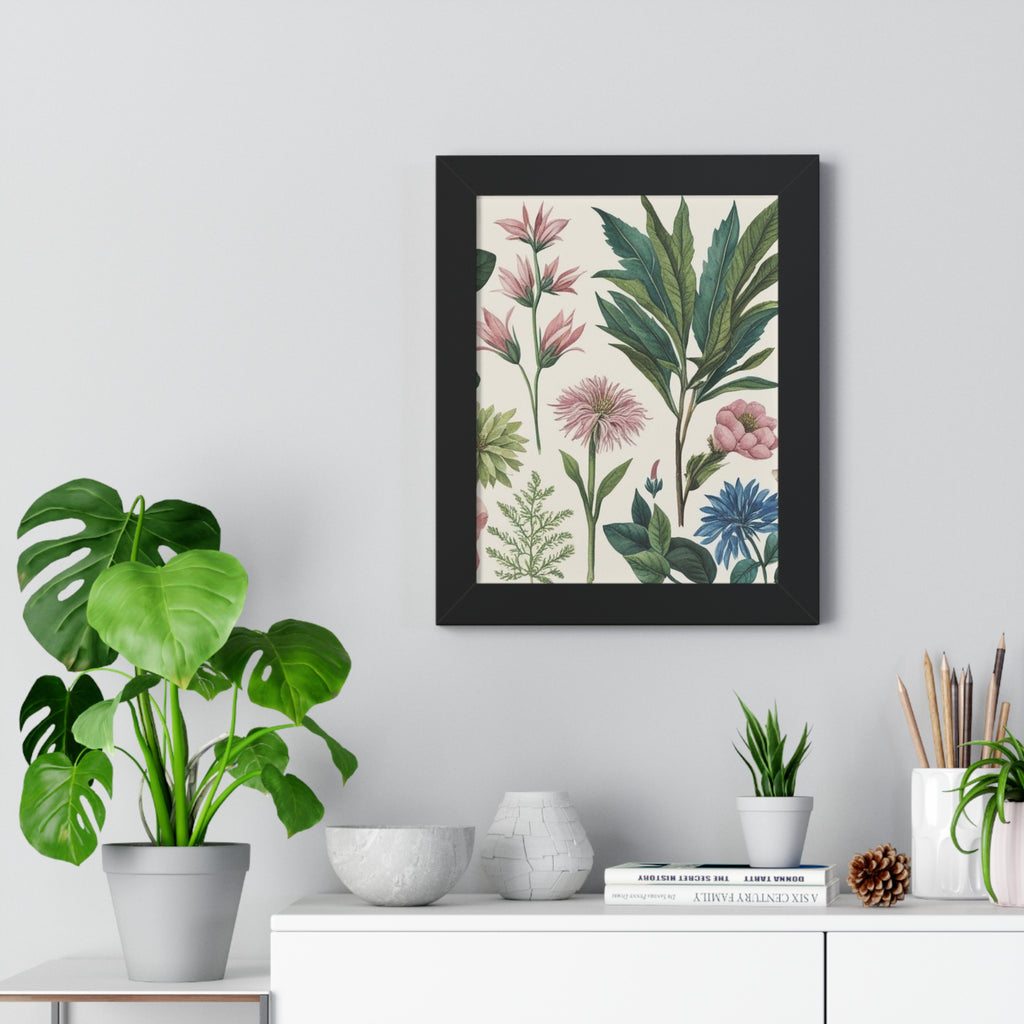 "Sage" – Framed Botanical Watercolor Print, Exclusive Botanical Series