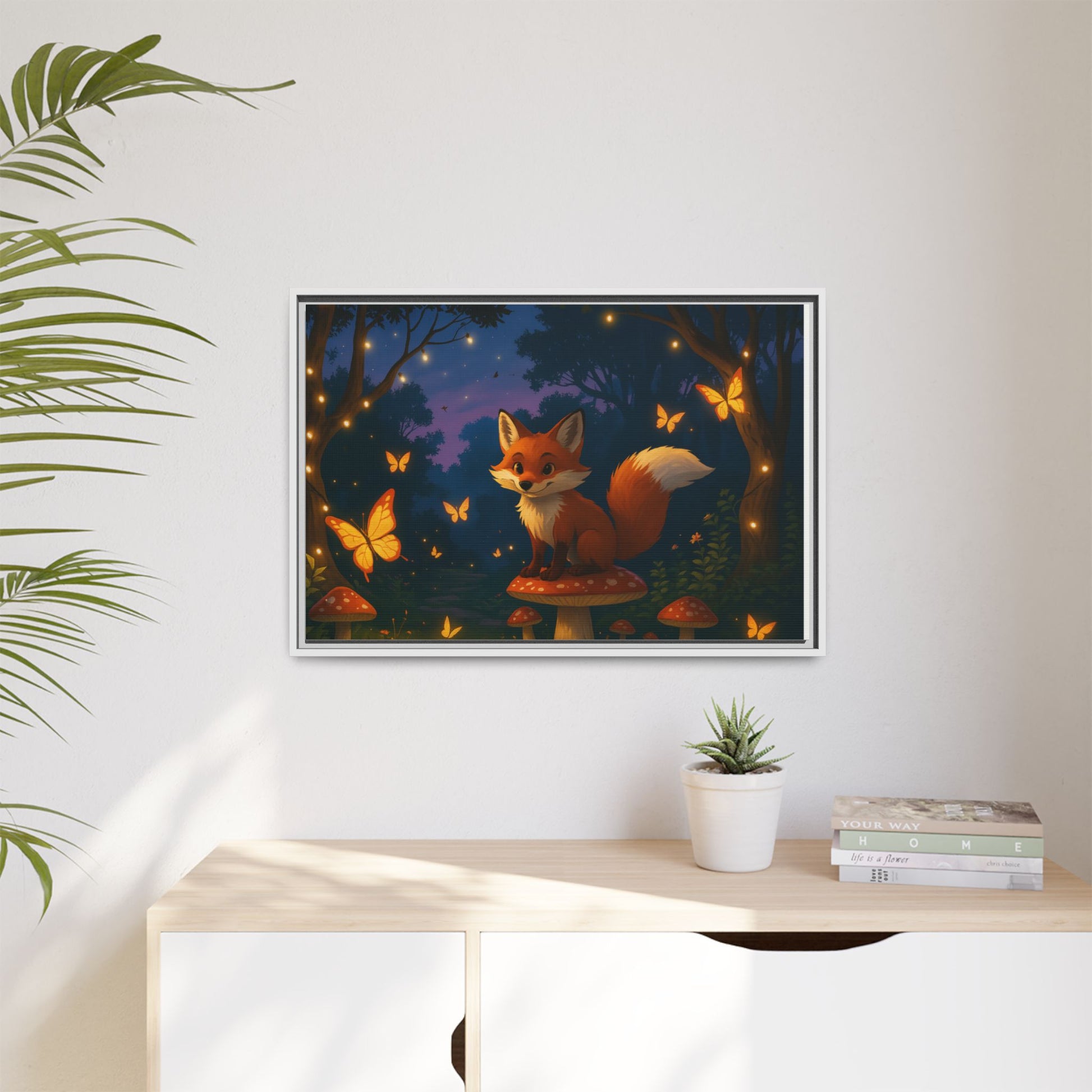 Whimsical Fox Canvas Wall Art of Charlie the Whimsical Fox