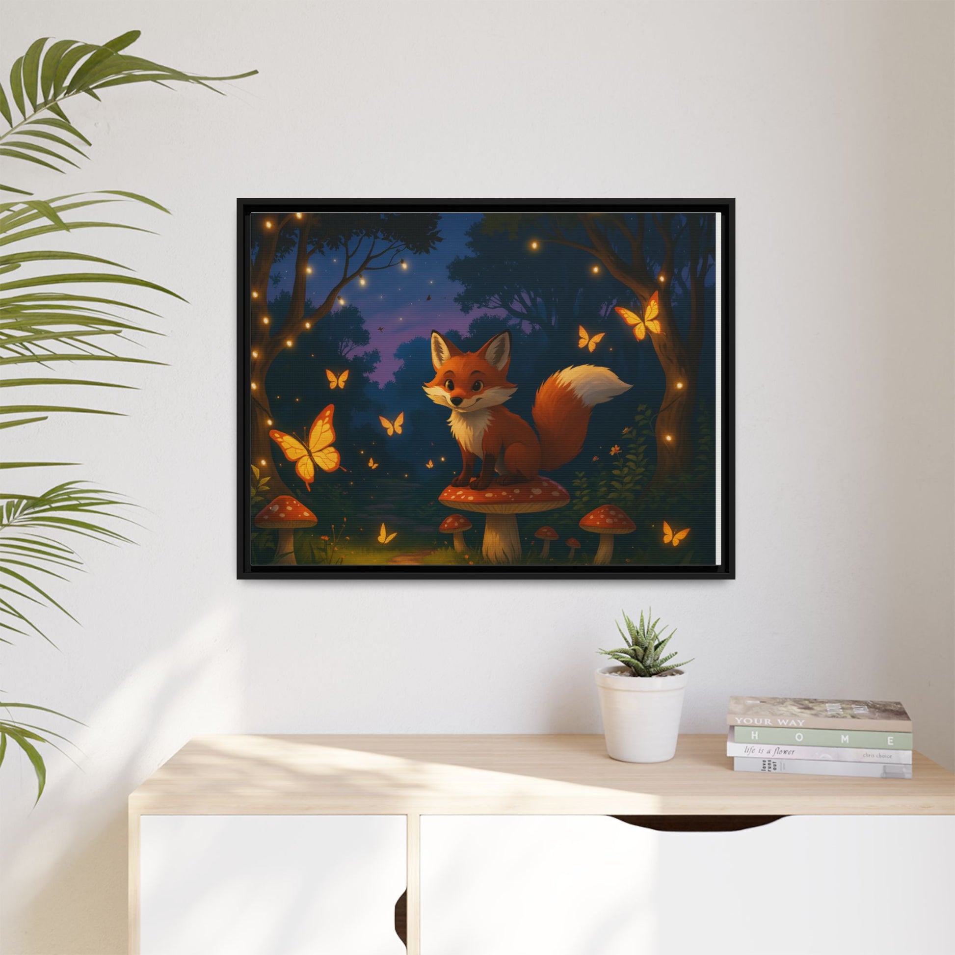 Whimsical Fox Canvas Wall Art of Charlie the Whimsical Fox