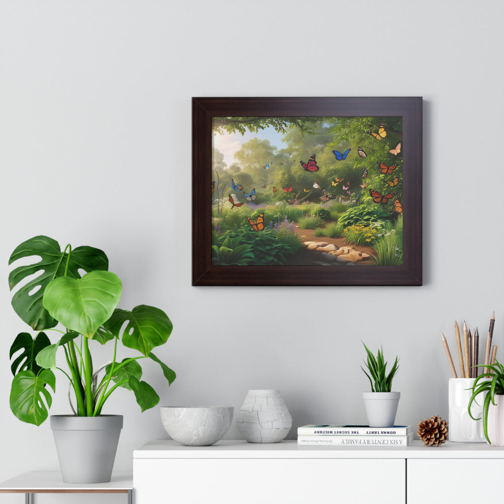 Butterfly Fantasy Framed Horizontal Poster