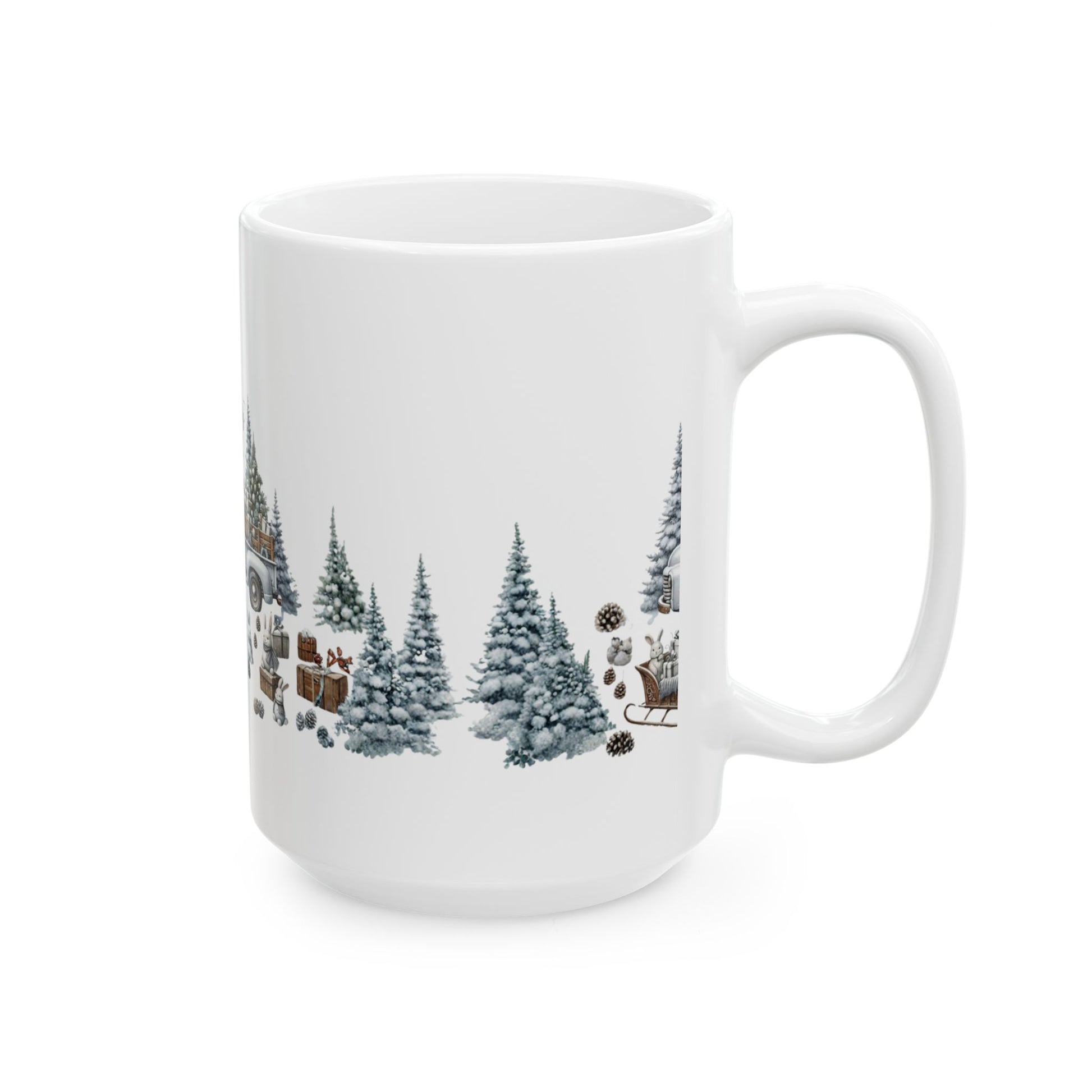 Whispers of Winter – Merry Christmas Truck Mug | Festive Vintage Holiday Drinkware by Paper Pleasures