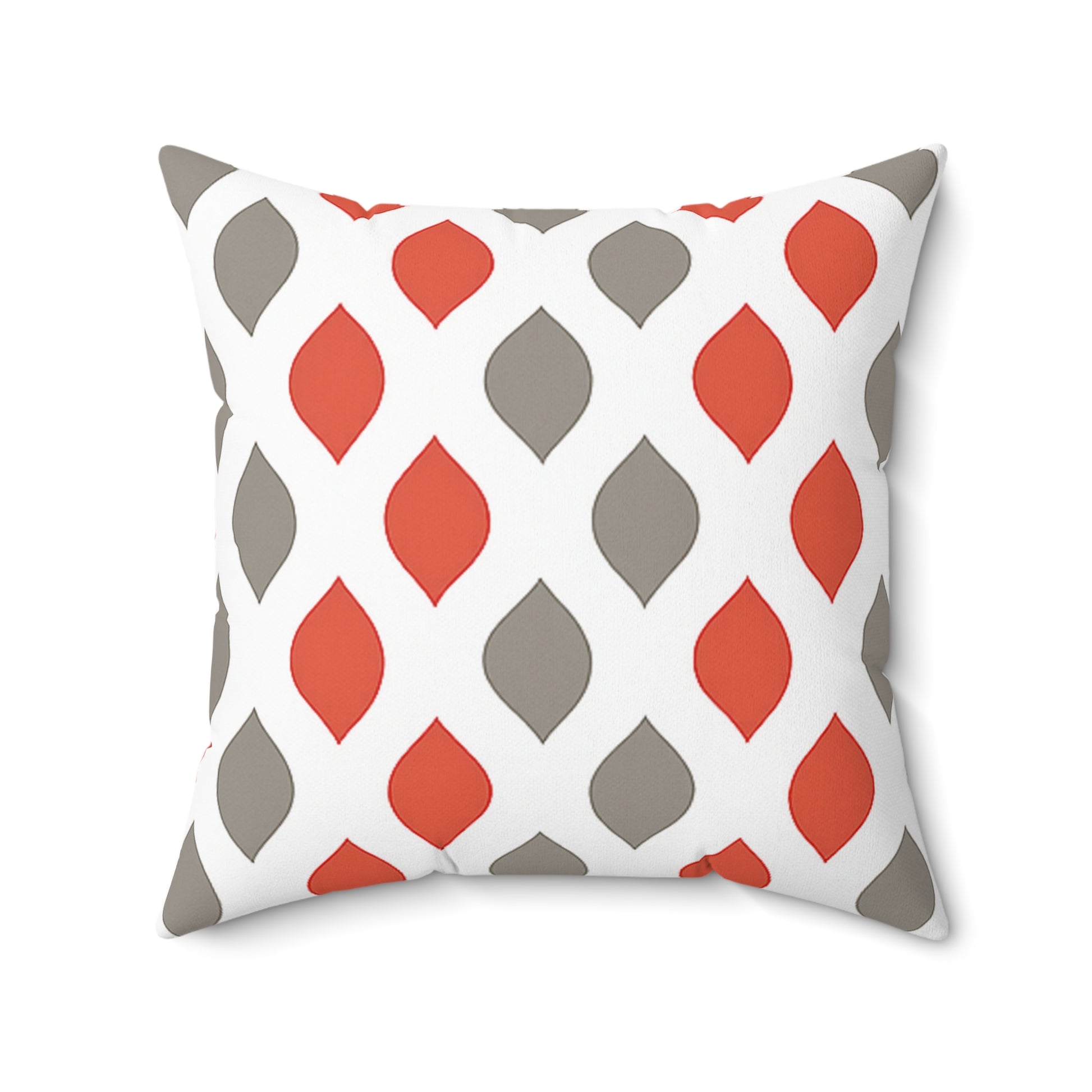 Vintage Christmas Ornament Pillow – Elegant Red & Gray Holiday Cushion for Cozy Christmas Décor, Gift for Housewarming, Decorative Cushion