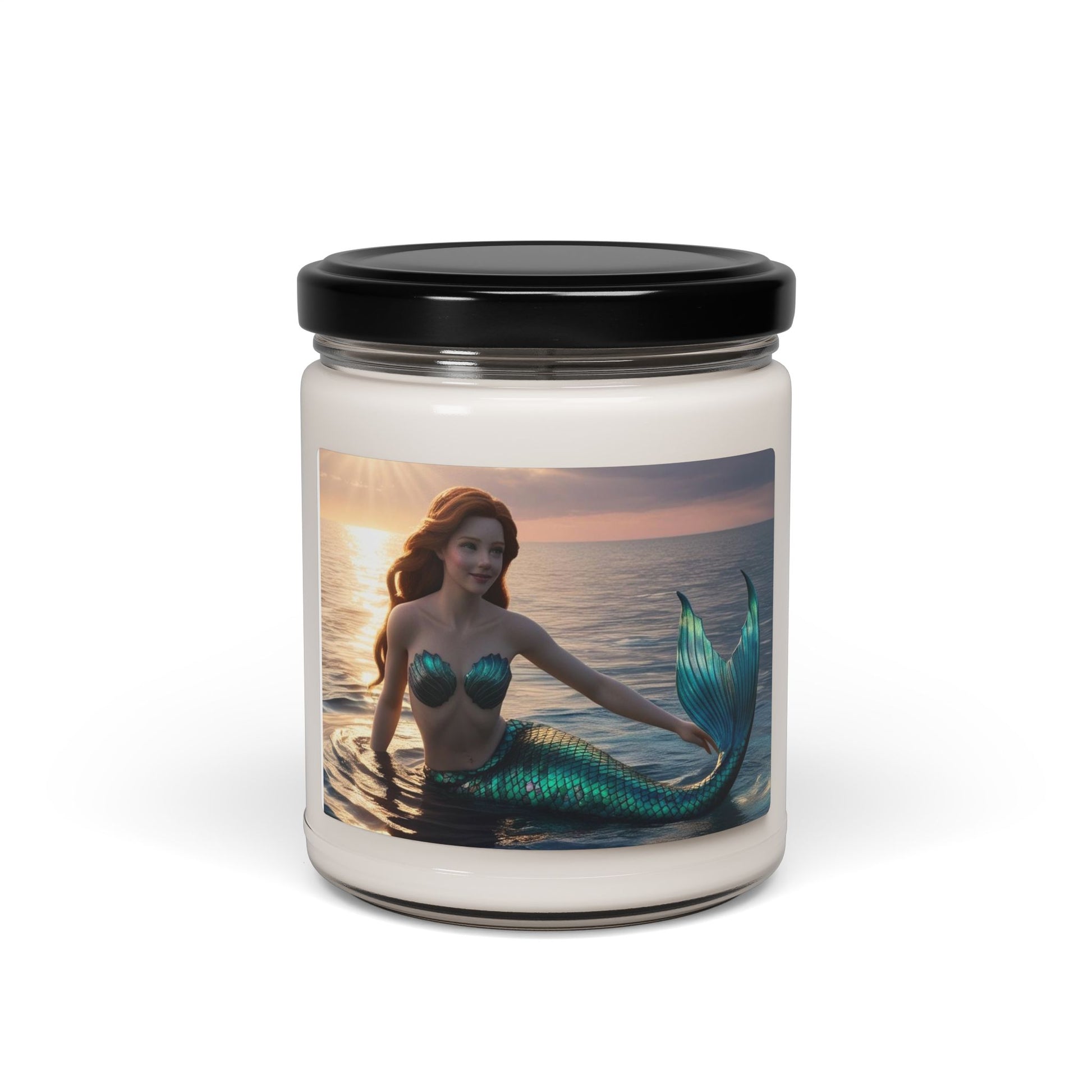 Beach Mermaid at Sunset, Scented Soy Candle, 9oz