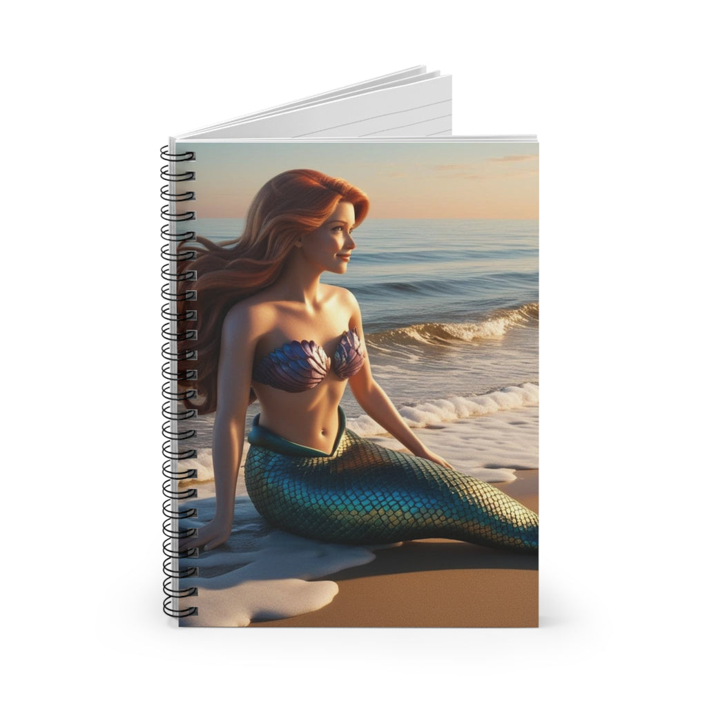 Aesthetic Mermaid Spiral Notebook - Ruled Line for Dreamers and Creatives