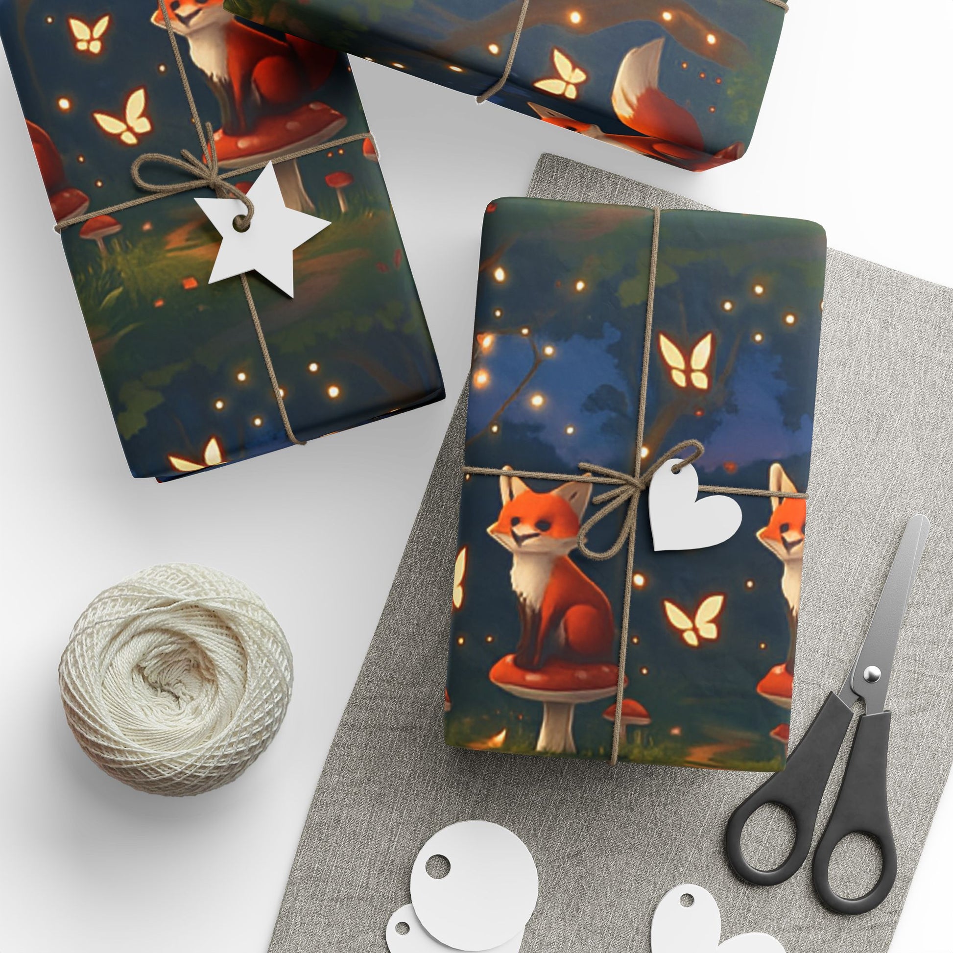 Charlie the Whimsical Fox Wrapping Paper