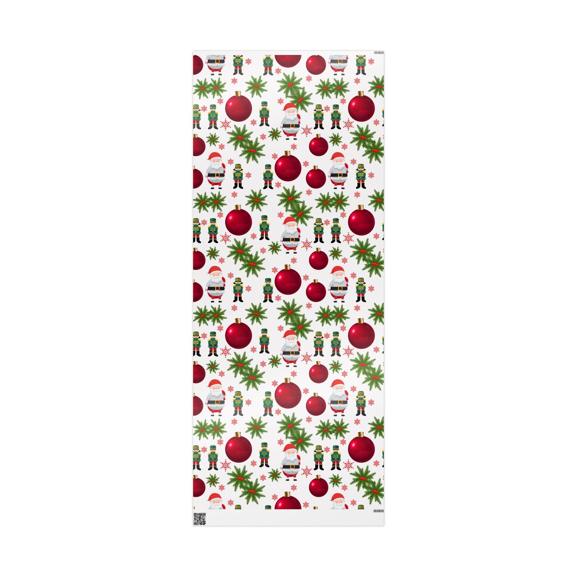 Santa & Nutcracker Christmas Wrapping Paper - Festive Winter Wrapping Paper - Holiday Spirit