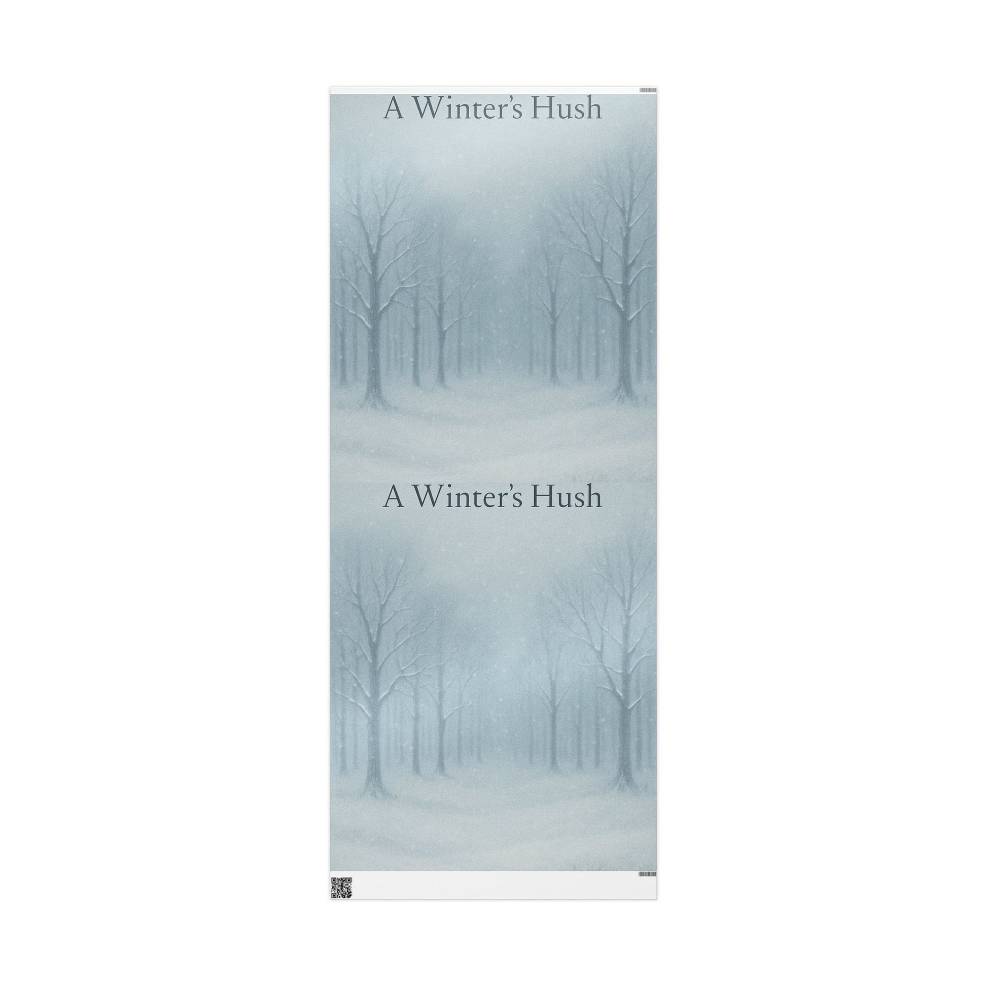 A Winter's Hush WRAPPING PAPER Design for Holiday Gifts