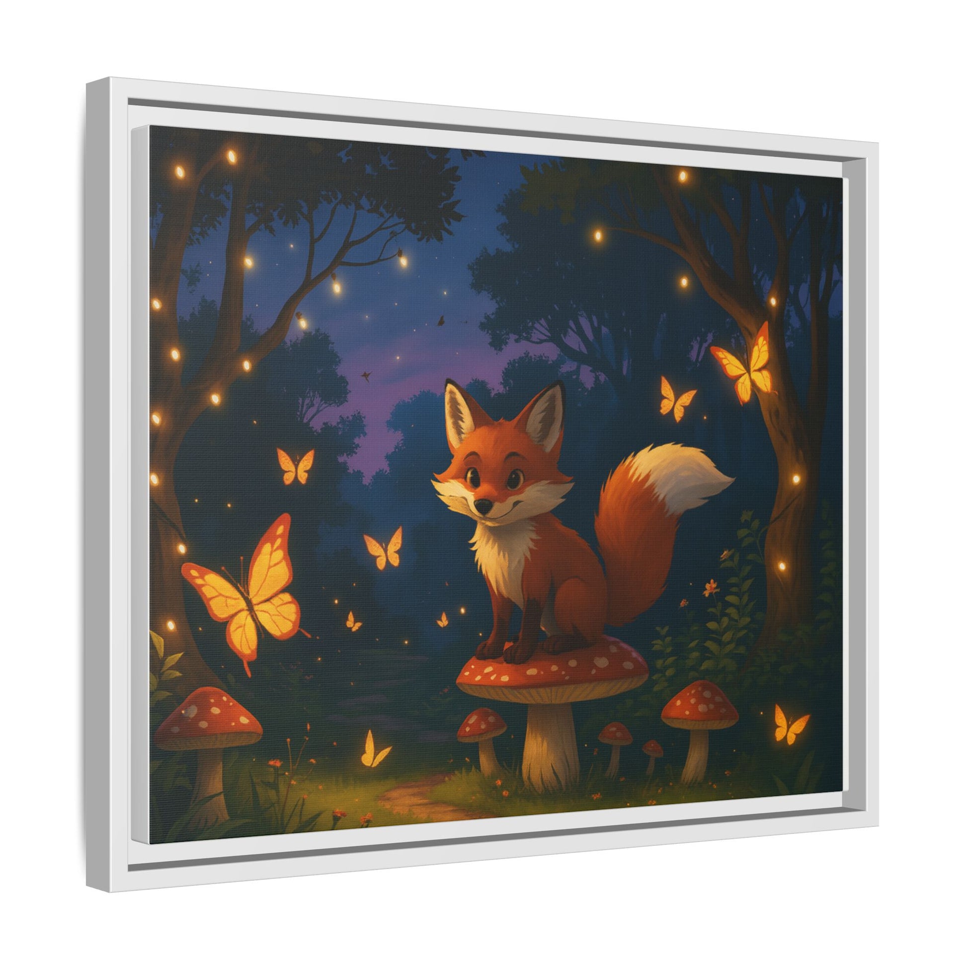 Whimsical Fox Canvas Wall Art of Charlie the Whimsical Fox