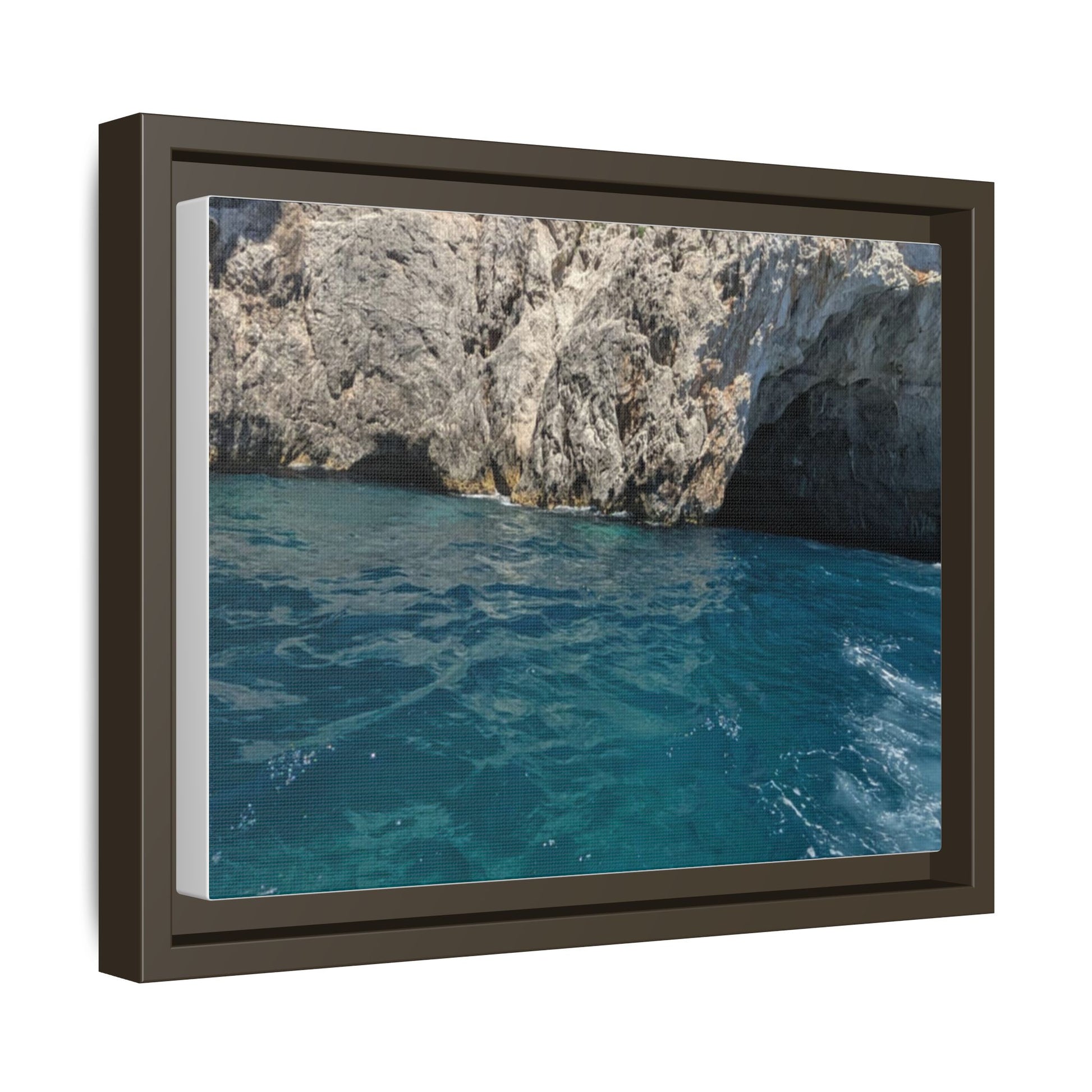 Ocean View Matte Canvas Wall Art, Coastal Decor, Beach House Gift, Framed Print, Nautical Wall Decor, Home Interior Artwork