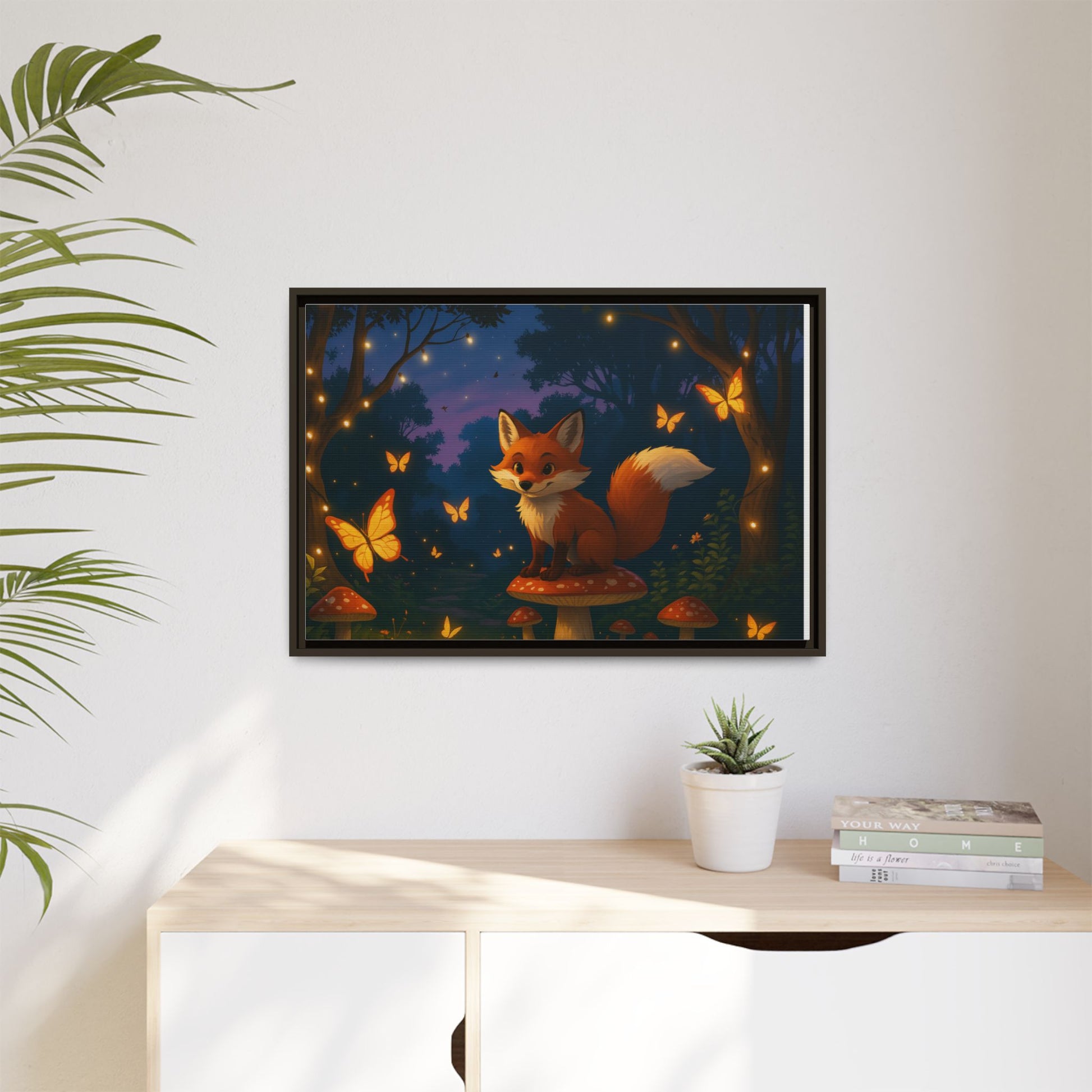 Whimsical Fox Canvas Wall Art of Charlie the Whimsical Fox