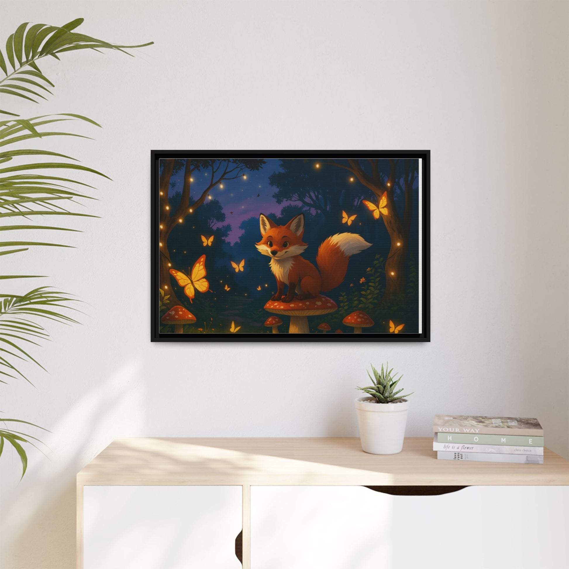 Whimsical Fox Canvas Wall Art of Charlie the Whimsical Fox