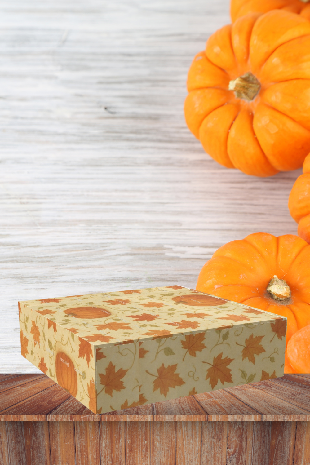 Pumpkins & Leaves Wrapping Paper