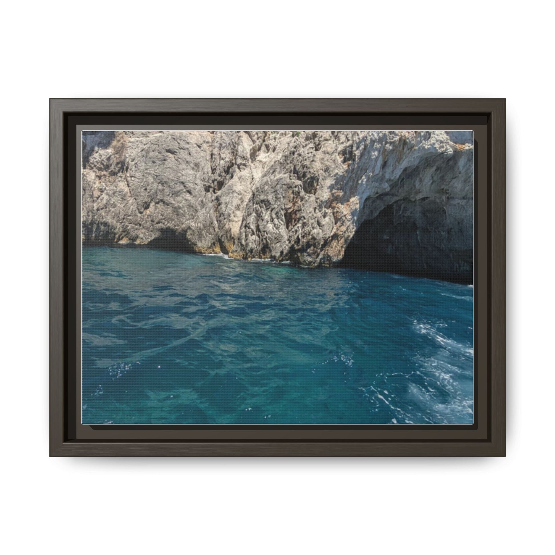 Ocean View Matte Canvas Wall Art, Coastal Decor, Beach House Gift, Framed Print, Nautical Wall Decor, Home Interior Artwork